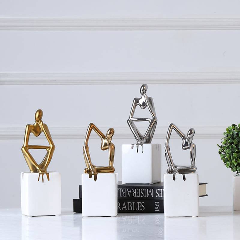 Abstract Patient  Man Ornament Fa-D1823B -  Home Decor Figurines - ebarza Furniture UAE | Shop Modern Furniture in Abu Dhabi & Dubai - مفروشات ايبازرا في الامارات | تسوق اثاث عصري وديكورات مميزة في دبي وابوظبي