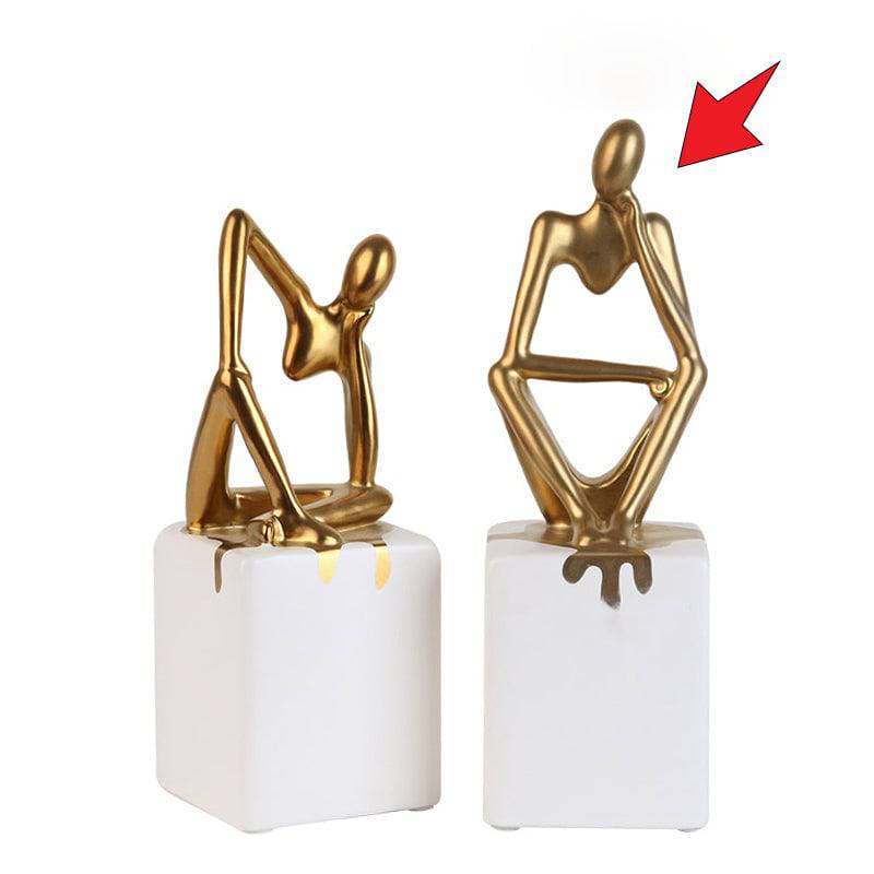 Abstract Patient  Man Ornament Fa-D1824B -  Home Decor Figurines - ebarza Furniture UAE | Shop Modern Furniture in Abu Dhabi & Dubai - مفروشات ايبازرا في الامارات | تسوق اثاث عصري وديكورات مميزة في دبي وابوظبي