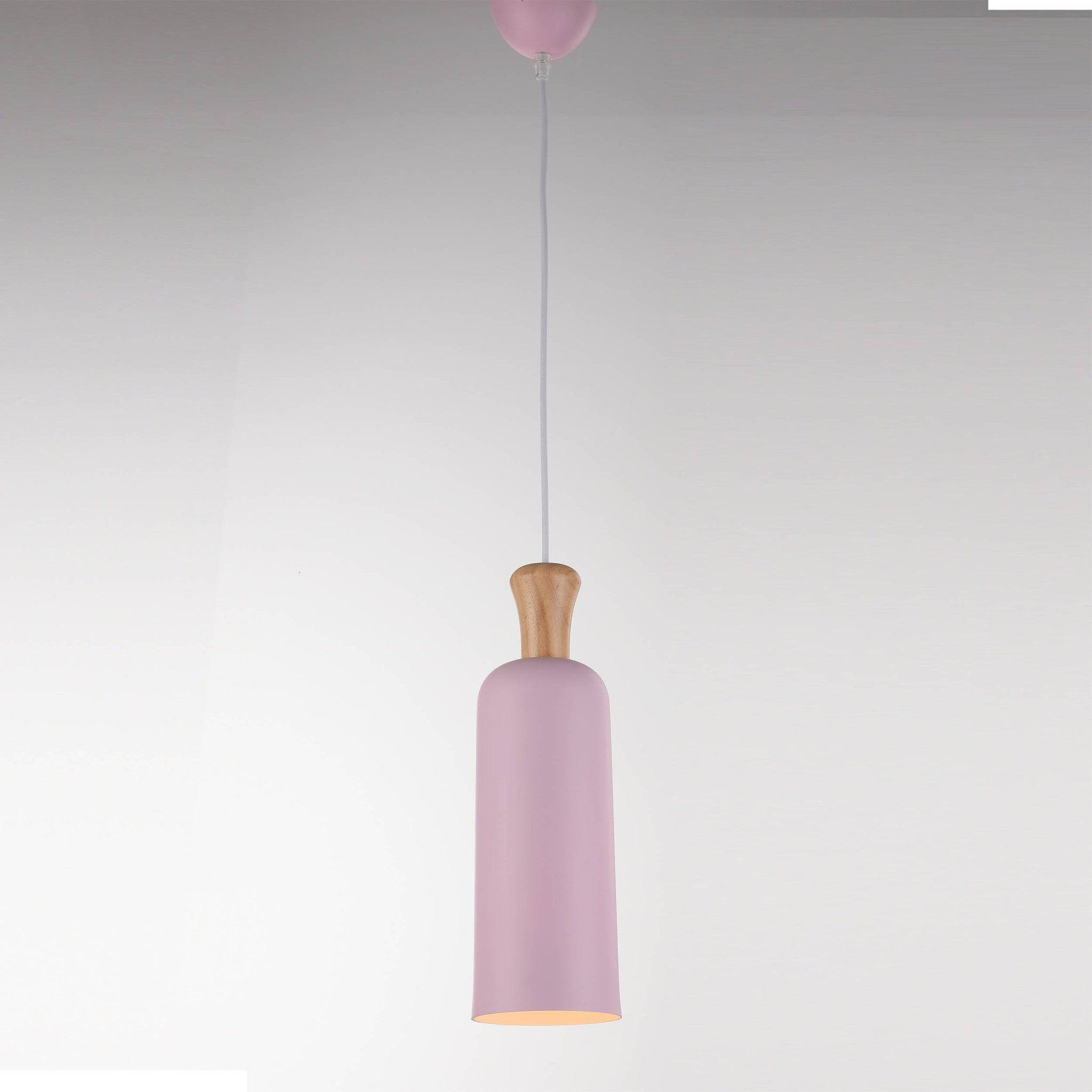 Aluminum & Wood Pendant Lamp F4634/1P -  Pendant Lamps | مصباح معلق من الألومنيوم والخشب - ebarza Furniture UAE | Shop Modern Furniture in Abu Dhabi & Dubai - مفروشات ايبازرا في الامارات | تسوق اثاث عصري وديكورات مميزة في دبي وابوظبي