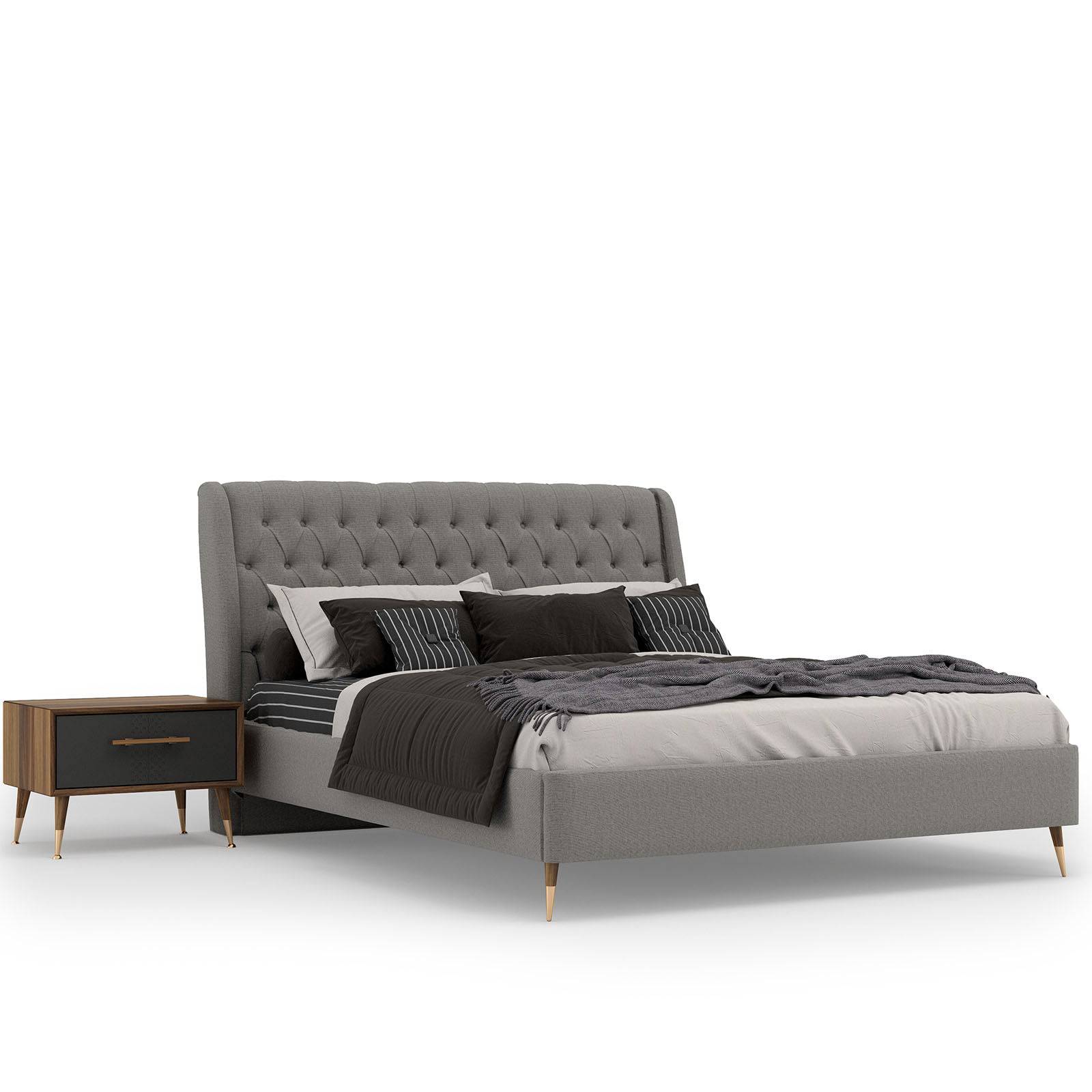 Alvin Bedstead Alvine001-Bedonly R-1 -  Bedsteads - ebarza Furniture UAE | Shop Modern Furniture in Abu Dhabi & Dubai - مفروشات ايبازرا في الامارات | تسوق اثاث عصري وديكورات مميزة في دبي وابوظبي