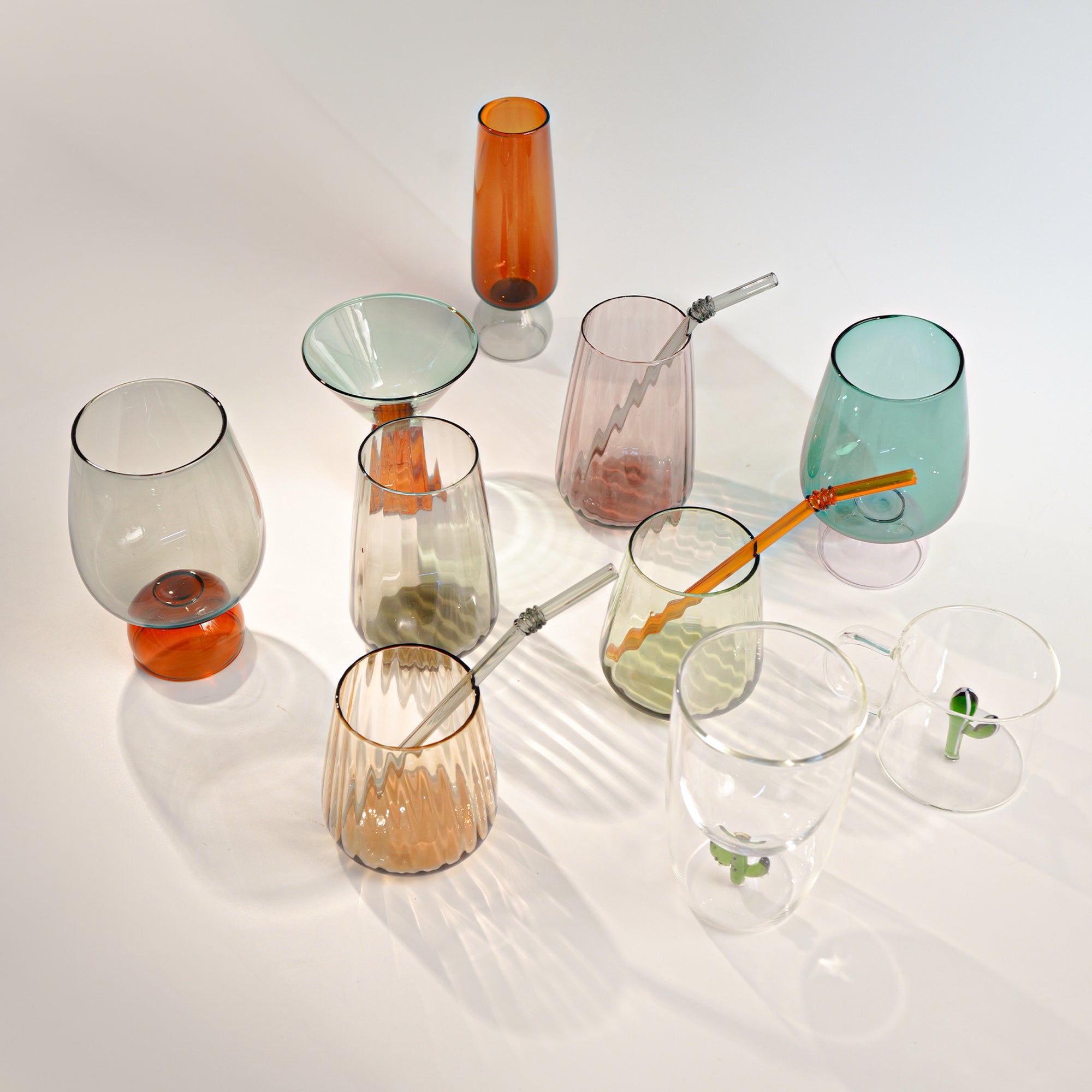 Amber Drinking Glass 370ml 23F040E2 -  Drinkware - ebarza Furniture UAE | Shop Modern Furniture in Abu Dhabi & Dubai - مفروشات ايبازرا في الامارات | تسوق اثاث عصري وديكورات مميزة في دبي وابوظبي