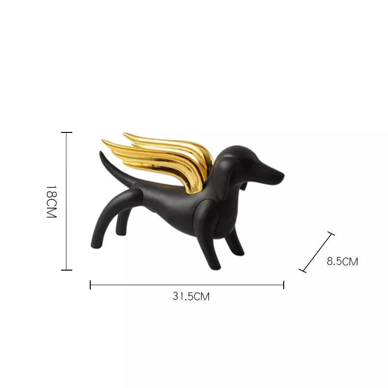 Angel Dog White Fc-Sz22032A -  Home Decor Figurines | ملاك الكلب الأبيض - ebarza Furniture UAE | Shop Modern Furniture in Abu Dhabi & Dubai - مفروشات ايبازرا في الامارات | تسوق اثاث عصري وديكورات مميزة في دبي وابوظبي