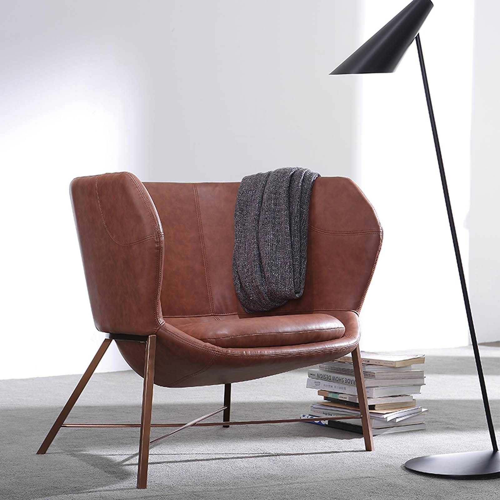 Aprilia Armchair Chair LC020-Br -  Armchairs - ebarza Furniture UAE | Shop Modern Furniture in Abu Dhabi & Dubai - مفروشات ايبازرا في الامارات | تسوق اثاث عصري وديكورات مميزة في دبي وابوظبي