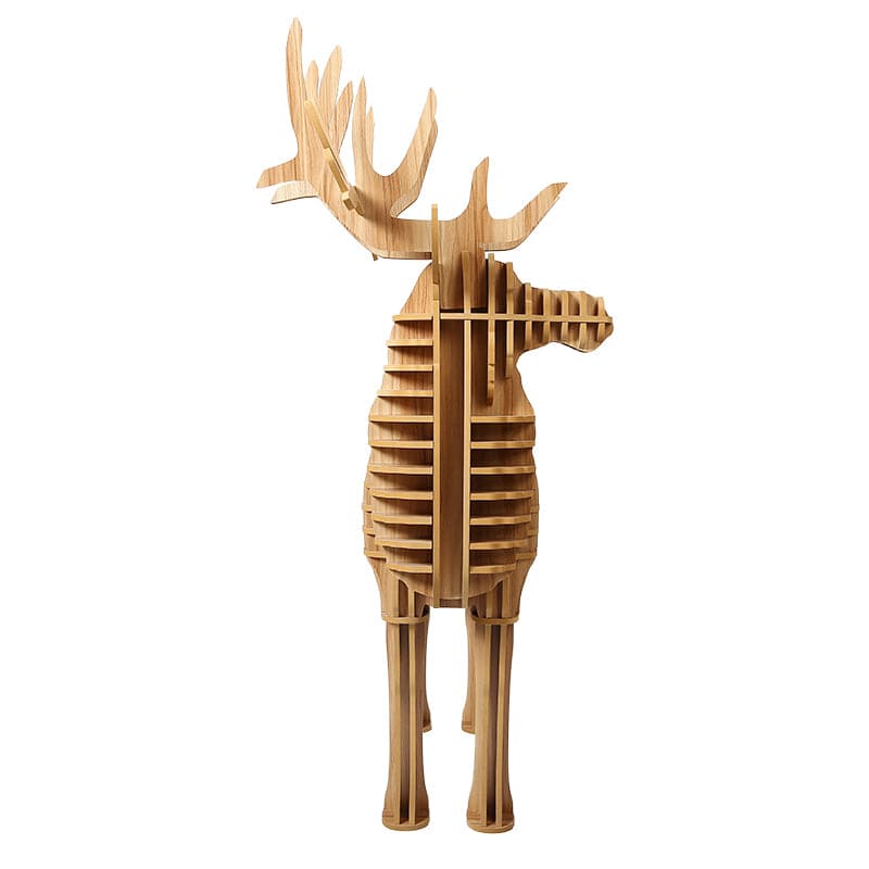 Art Home Deer Decoration Shelving Wood Crafts Tp001Mn -  Shelves - ebarza Furniture UAE | Shop Modern Furniture in Abu Dhabi & Dubai - مفروشات ايبازرا في الامارات | تسوق اثاث عصري وديكورات مميزة في دبي وابوظبي