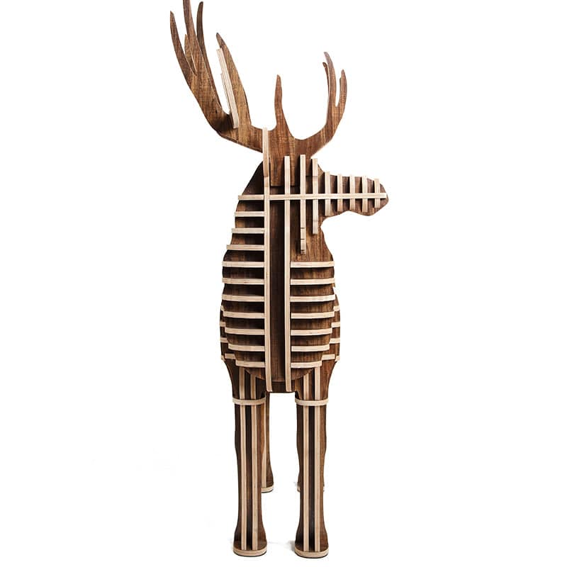 Art Home Deer Decoration Shelving Wood Crafts Tp001Mw -  Shelves - ebarza Furniture UAE | Shop Modern Furniture in Abu Dhabi & Dubai - مفروشات ايبازرا في الامارات | تسوق اثاث عصري وديكورات مميزة في دبي وابوظبي