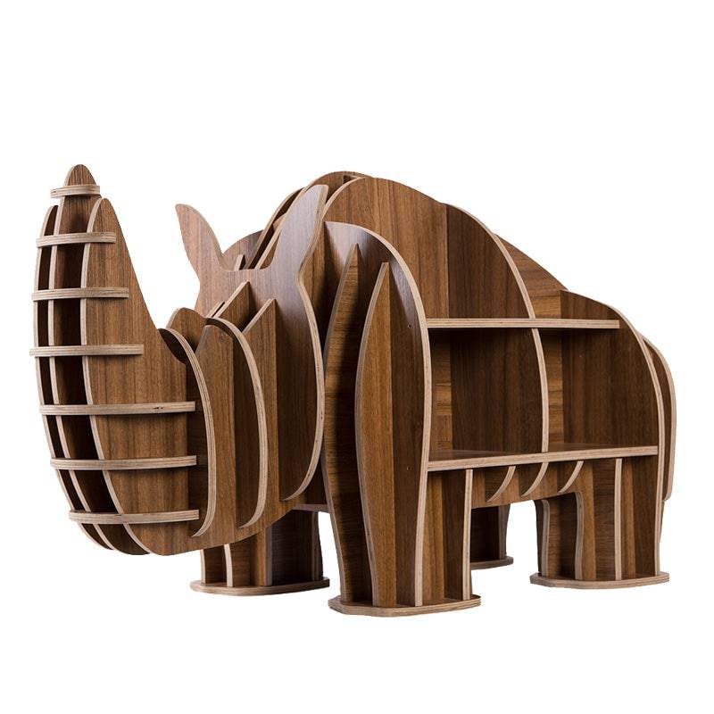 Art Home Rhinoceros Decoration Shelving Wood Crafts Tp019M-W -  Shelves - ebarza Furniture UAE | Shop Modern Furniture in Abu Dhabi & Dubai - مفروشات ايبازرا في الامارات | تسوق اثاث عصري وديكورات مميزة في دبي وابوظبي