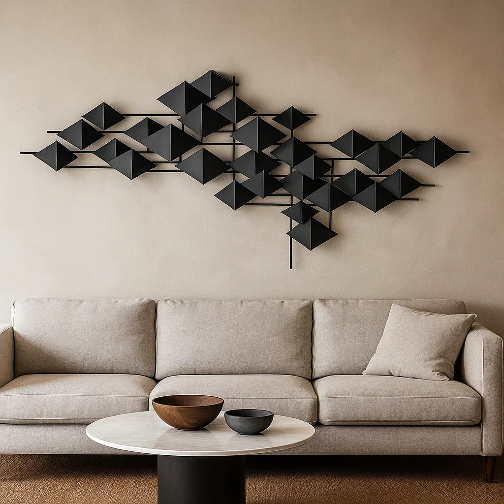 The Flock Handcrafted Black Stainless Steel Artwork Z08023-B -  Artwork - ebarza Furniture UAE | Shop Modern Furniture in Abu Dhabi & Dubai - مفروشات ايبازرا في الامارات | تسوق اثاث عصري وديكورات مميزة في دبي وابوظبي