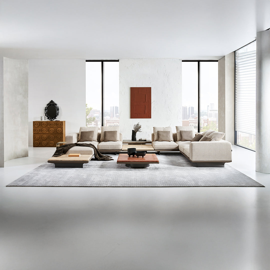 Avenor 2 seater Modular Sofa with Right armrest SF091-B -  Sofas - ebarza Furniture UAE | Shop Modern Furniture in Abu Dhabi & Dubai - مفروشات ايبازرا في الامارات | تسوق اثاث عصري وديكورات مميزة في دبي وابوظبي