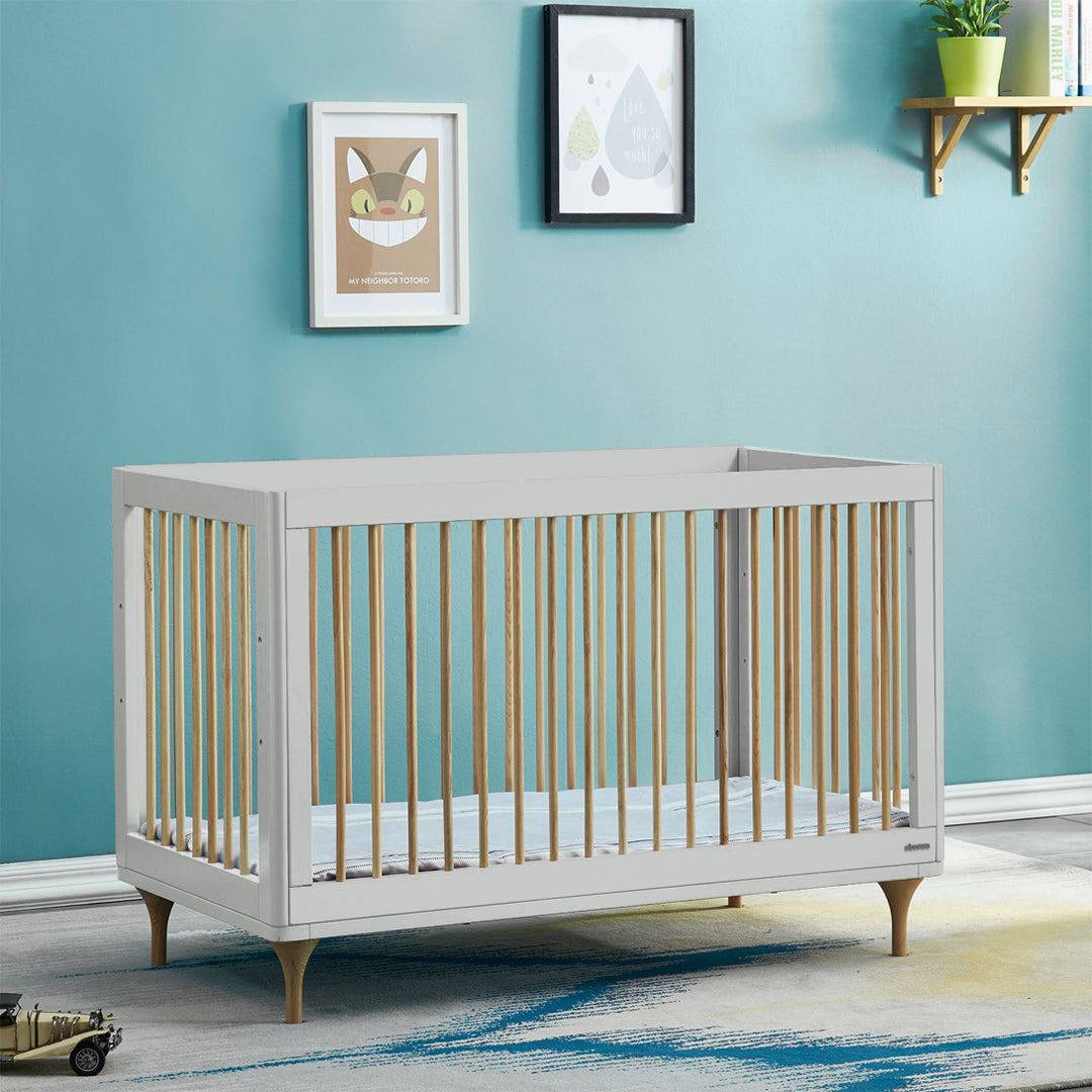 Display Item - Baby Crib Et-Y003-Natural-Grey(Light)Nakheel -  USED ITEM | قطعة من المعرض - سرير الطفل - ebarza Furniture UAE | Shop Modern Furniture in Abu Dhabi & Dubai - مفروشات ايبازرا في الامارات | تسوق اثاث عصري وديكورات مميزة في دبي وابوظبي