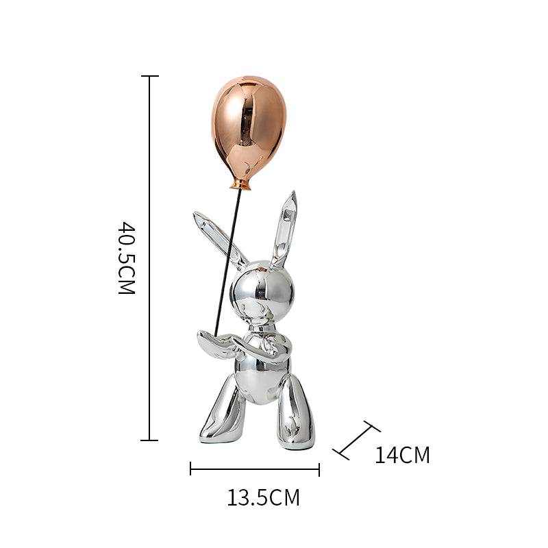 Pre-order 75 Days Delivery - Balloon Rabbit Ornament Fc-Sz21110 -  Home Decor Figurines | اطلب مسبقًا التسليم خلال 90 يومًا - ديكور أرنب بالون - ebarza Furniture UAE | Shop Modern Furniture in Abu Dhabi & Dubai - مفروشات ايبازرا في الامارات | تسوق اثاث عصري وديكورات مميزة في دبي وابوظبي