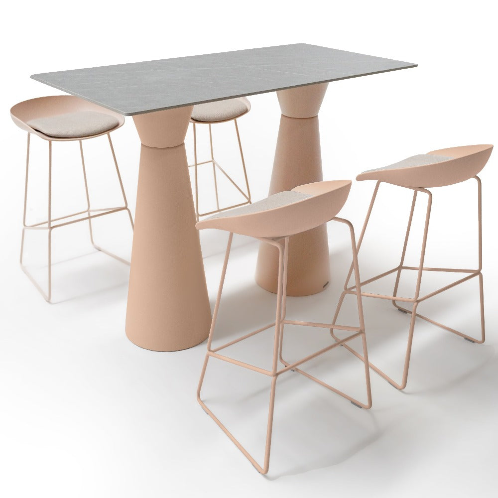 Bar Stool 30Chair-Pink -  Bar Stools - ebarza Furniture UAE | Shop Modern Furniture in Abu Dhabi & Dubai - مفروشات ايبازرا في الامارات | تسوق اثاث عصري وديكورات مميزة في دبي وابوظبي