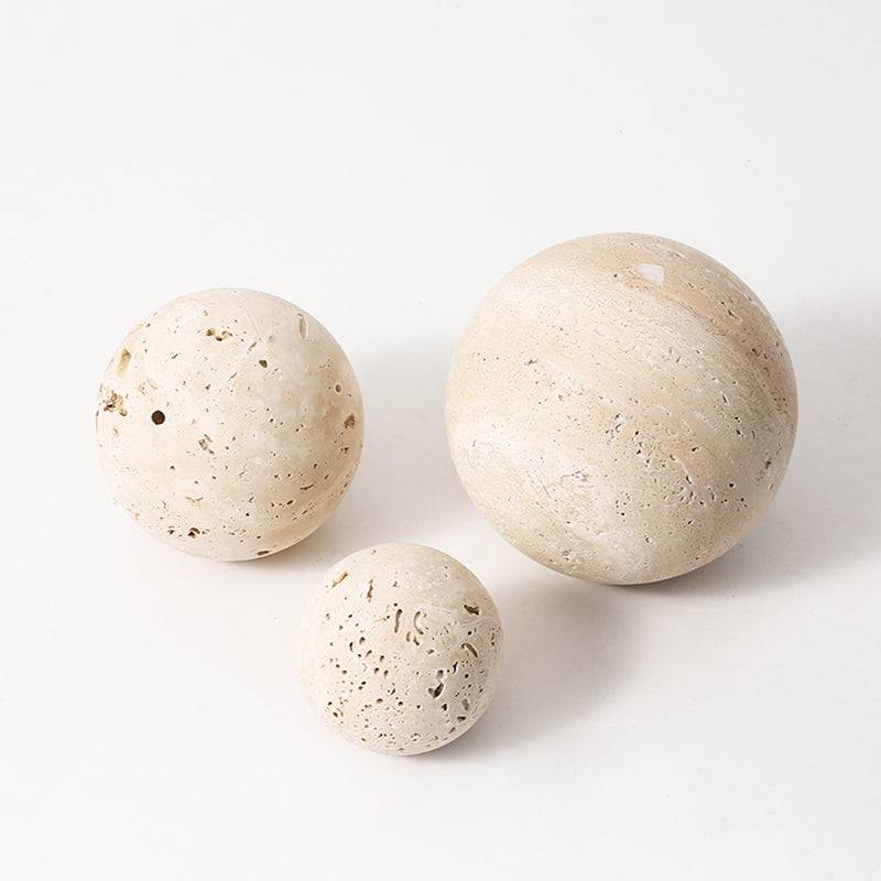 Pre-order 90 Days Delivery - Beige Natural Stone Orb-C Fb-T2017C -  Home Decor Figurines | اطلب مسبقًا التسليم خلال 90 يومًا - الجرم السماوي الحجر الطبيعي البيج - ebarza Furniture UAE | Shop Modern Furniture in Abu Dhabi & Dubai - مفروشات ايبازرا في الامارات | تسوق اثاث عصري وديكورات مميزة في دبي وابوظبي