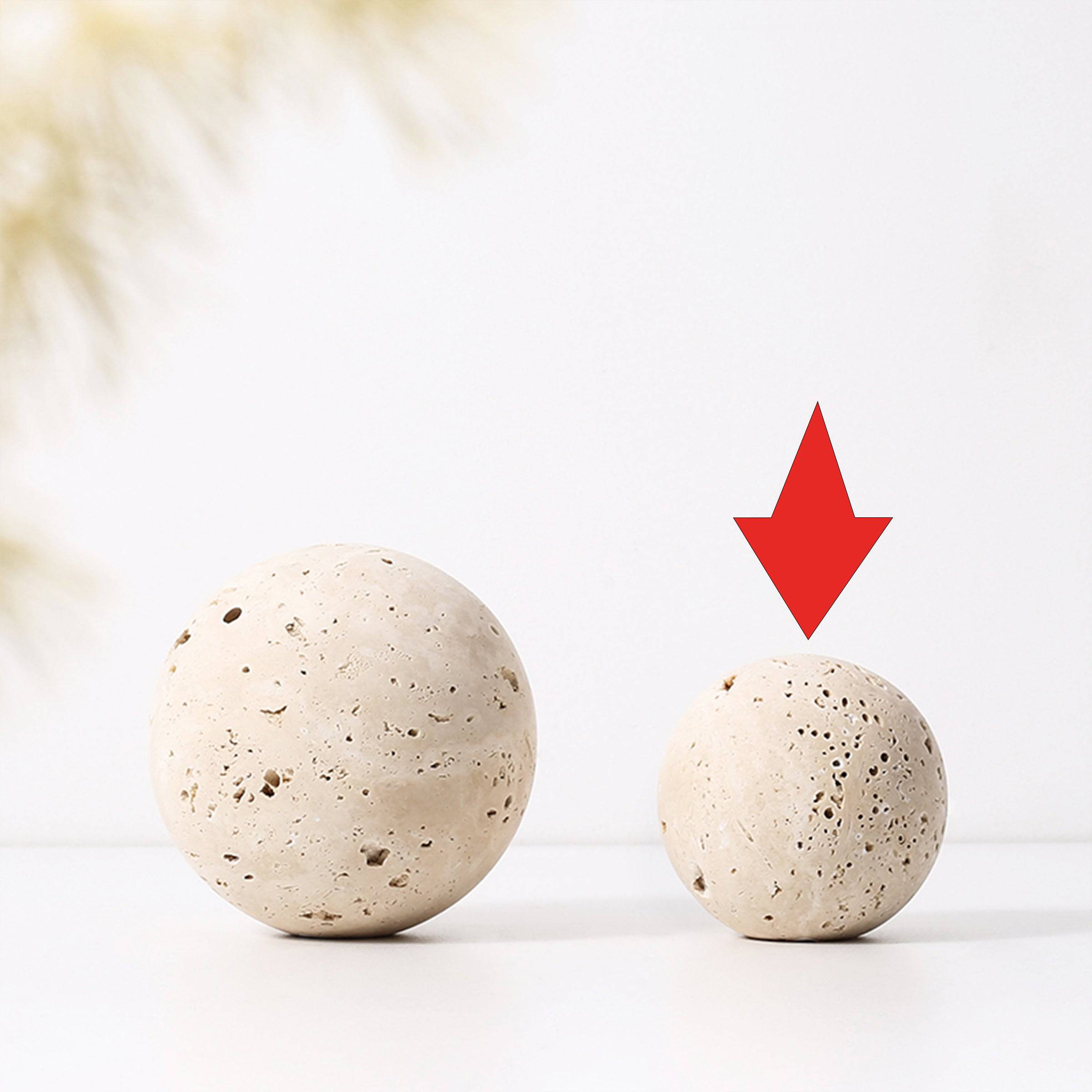 Beige Natural Stone Orb - C Fb-T2017C -  Home Decor Figurines | الجرم السماوي الحجر الطبيعي البيج - ebarza Furniture UAE | Shop Modern Furniture in Abu Dhabi & Dubai - مفروشات ايبازرا في الامارات | تسوق اثاث عصري وديكورات مميزة في دبي وابوظبي