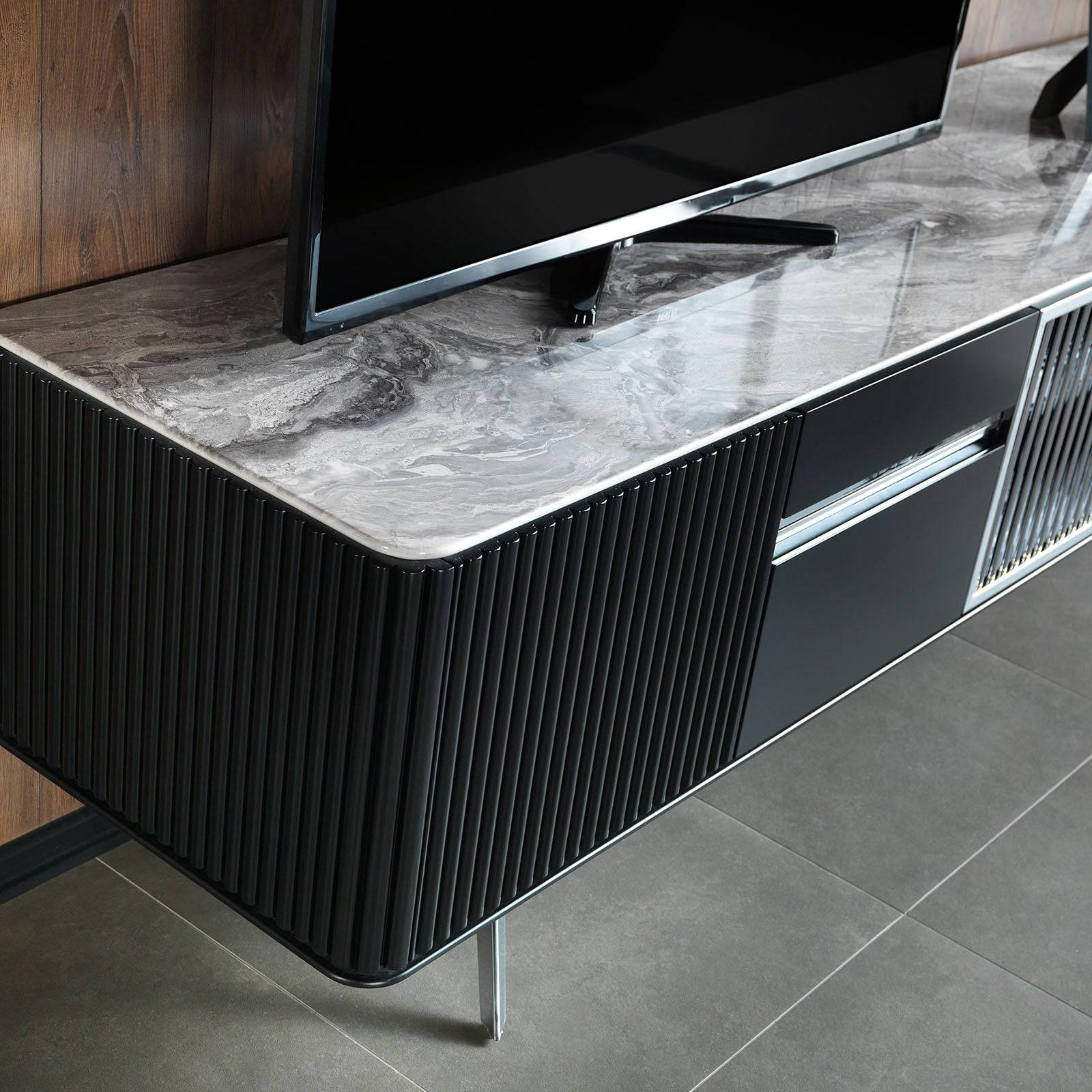 Beretta Tv Unit Ber00005 -  TV Units - ebarza Furniture UAE | Shop Modern Furniture in Abu Dhabi & Dubai - مفروشات ايبازرا في الامارات | تسوق اثاث عصري وديكورات مميزة في دبي وابوظبي