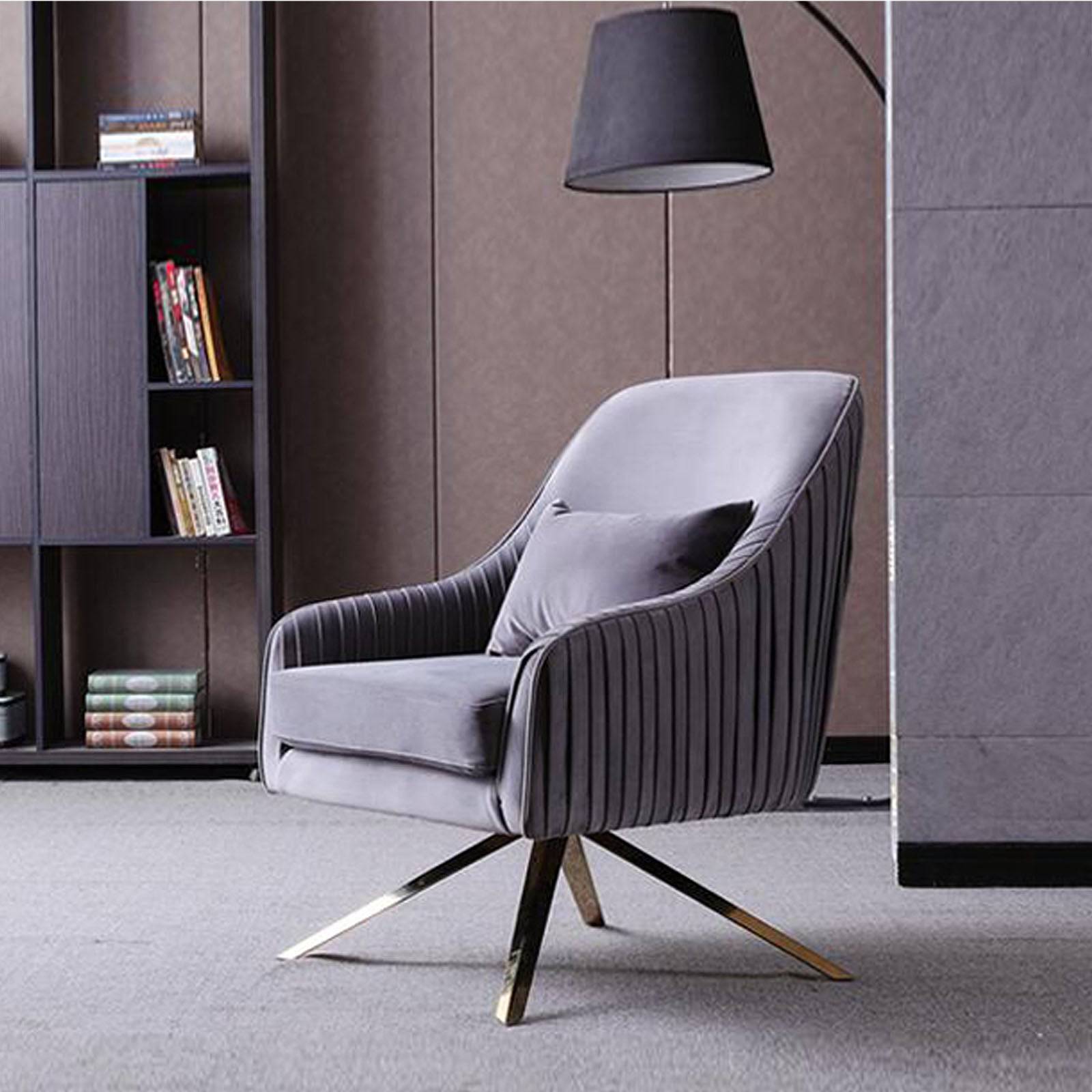 Bergen Lounge Chair Tg-216-G -  Lounge Chairs - ebarza Furniture UAE | Shop Modern Furniture in Abu Dhabi & Dubai - مفروشات ايبازرا في الامارات | تسوق اثاث عصري وديكورات مميزة في دبي وابوظبي