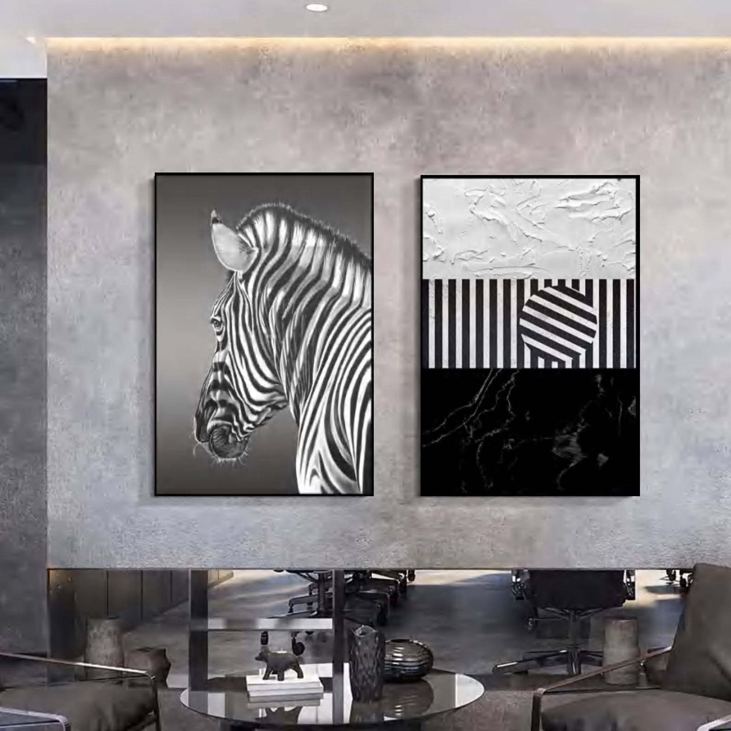 Black And White Painting Wall Art Fa-H2010 -  Paintings | لوحة جدارية بعنوان ابيض و اسود - ebarza Furniture UAE | Shop Modern Furniture in Abu Dhabi & Dubai - مفروشات ايبازرا في الامارات | تسوق اثاث عصري وديكورات مميزة في دبي وابوظبي