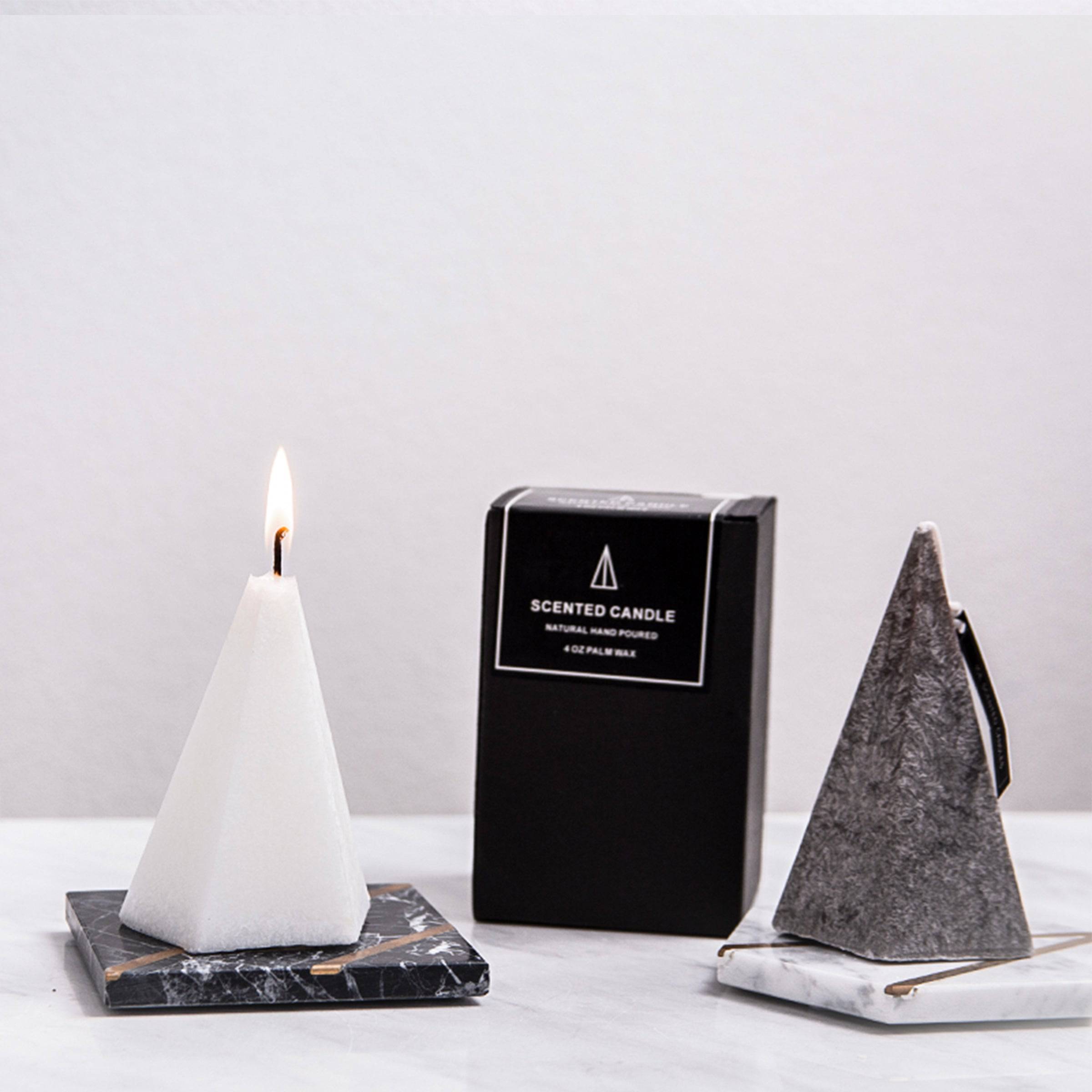 Black Decorative Candle Fc-Xy2001D -  Candles | شمعة الهرم السوداء - ebarza Furniture UAE | Shop Modern Furniture in Abu Dhabi & Dubai - مفروشات ايبازرا في الامارات | تسوق اثاث عصري وديكورات مميزة في دبي وابوظبي