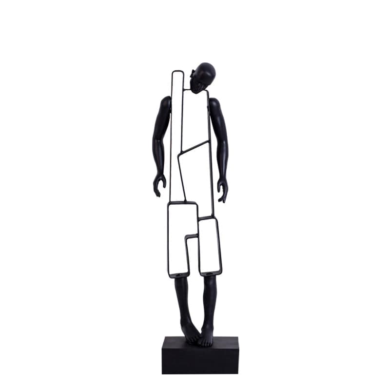 Black Figure Resin Decoration Fc-Sz2025A -  Home Decor Figurines - ebarza Furniture UAE | Shop Modern Furniture in Abu Dhabi & Dubai - مفروشات ايبازرا في الامارات | تسوق اثاث عصري وديكورات مميزة في دبي وابوظبي