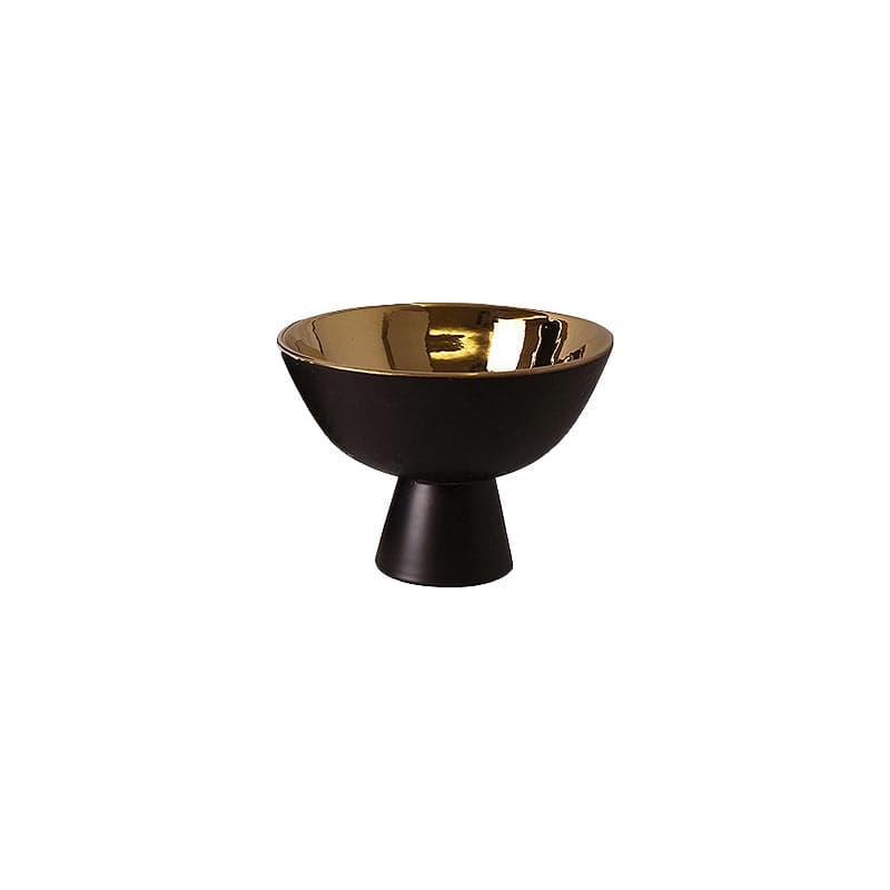 Black Gold Bowl Fa-D2084C -  Bowls - ebarza Furniture UAE | Shop Modern Furniture in Abu Dhabi & Dubai - مفروشات ايبازرا في الامارات | تسوق اثاث عصري وديكورات مميزة في دبي وابوظبي