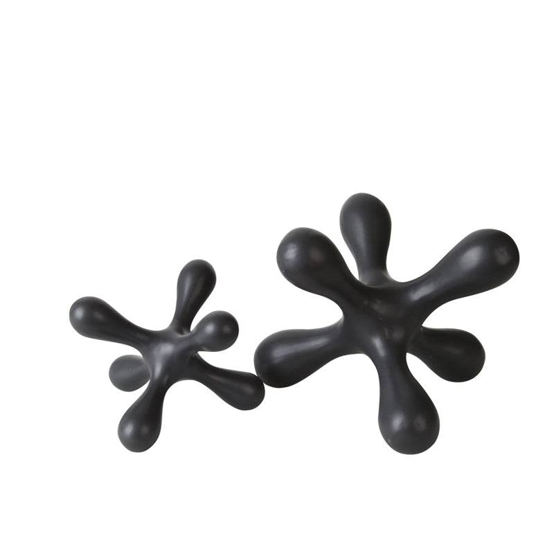 Black Hexagonal Ceramic Decoration -A G  Fa-D2020A -  Home Decor Figurines | زخرفة سيراميك سداسية سوداء - ebarza Furniture UAE | Shop Modern Furniture in Abu Dhabi & Dubai - مفروشات ايبازرا في الامارات | تسوق اثاث عصري وديكورات مميزة في دبي وابوظبي