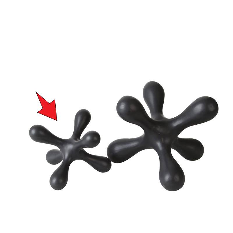 Black Hexagonal Ceramic Decoration -B G  Fa-D2020B -  Home Decor Figurines | زخرفة سيراميك سداسية سوداء - ebarza Furniture UAE | Shop Modern Furniture in Abu Dhabi & Dubai - مفروشات ايبازرا في الامارات | تسوق اثاث عصري وديكورات مميزة في دبي وابوظبي