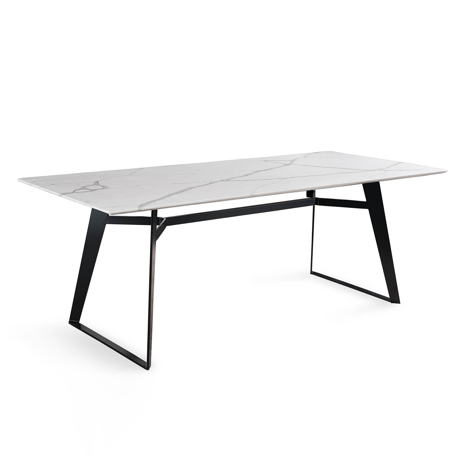 Black Jack Quartz Dinning Table  Dt001 -  Dining Tables | طاولة طعام كوارتز بلاك جاك - ebarza Furniture UAE | Shop Modern Furniture in Abu Dhabi & Dubai - مفروشات ايبازرا في الامارات | تسوق اثاث عصري وديكورات مميزة في دبي وابوظبي