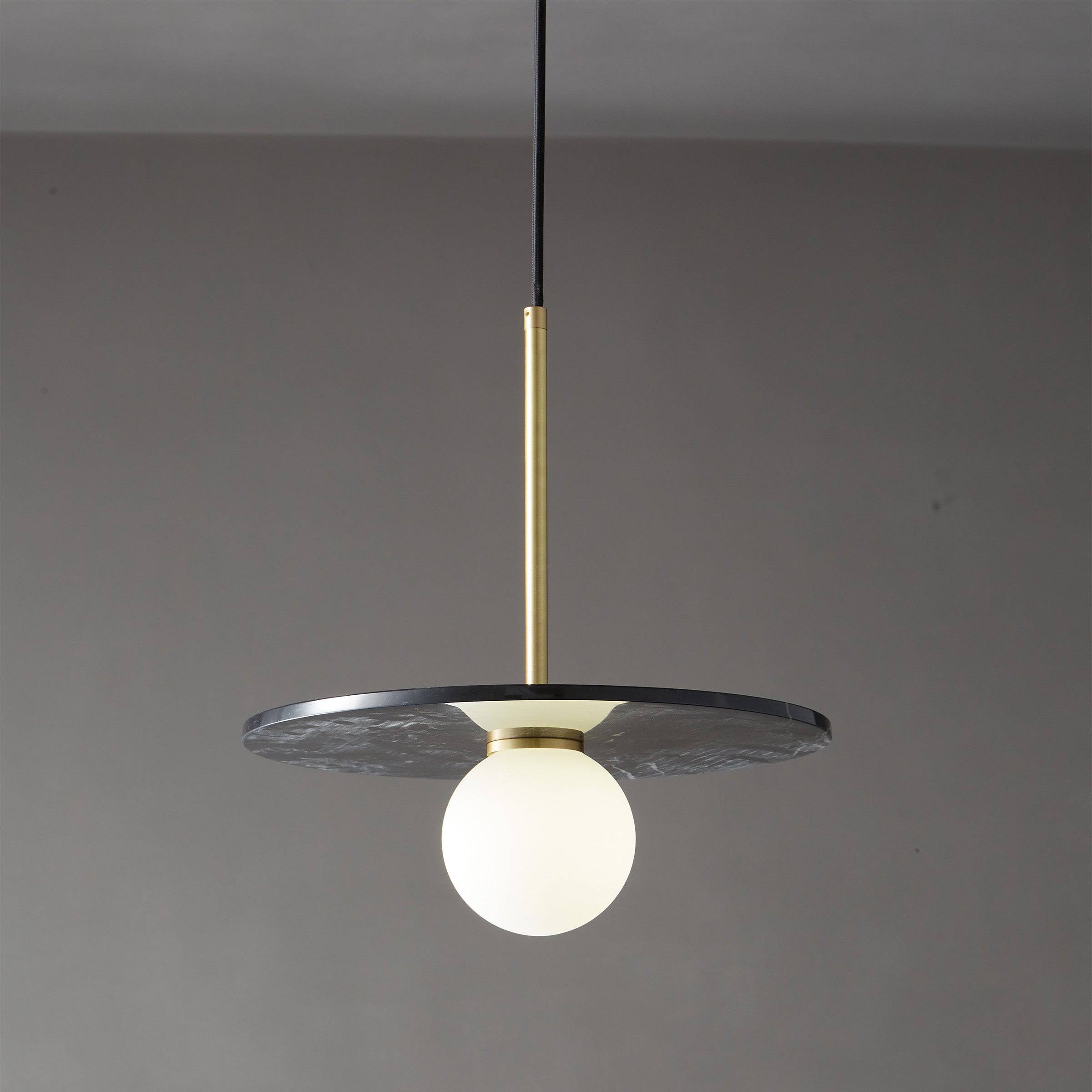 Pre Order 25 Days Delivery Black Marble Pendant Lamp  7703S1-Bk -  Pendant Lamps | الطلب المسبق توصيل خلال 90 يومًا - المصباح المتدلي من الرخام الأسود - ebarza Furniture UAE | Shop Modern Furniture in Abu Dhabi & Dubai - مفروشات ايبازرا في الامارات | تسوق اثاث عصري وديكورات مميزة في دبي وابوظبي