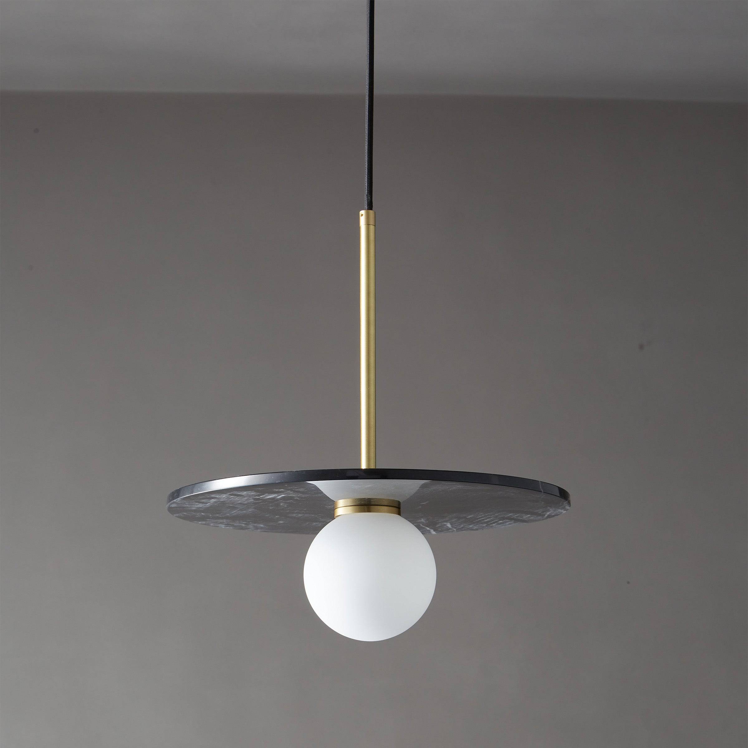 Pre Order 25 Days Delivery Black Marble Pendant Lamp  7703S1-Bk -  Pendant Lamps | الطلب المسبق توصيل خلال 90 يومًا - المصباح المتدلي من الرخام الأسود - ebarza Furniture UAE | Shop Modern Furniture in Abu Dhabi & Dubai - مفروشات ايبازرا في الامارات | تسوق اثاث عصري وديكورات مميزة في دبي وابوظبي