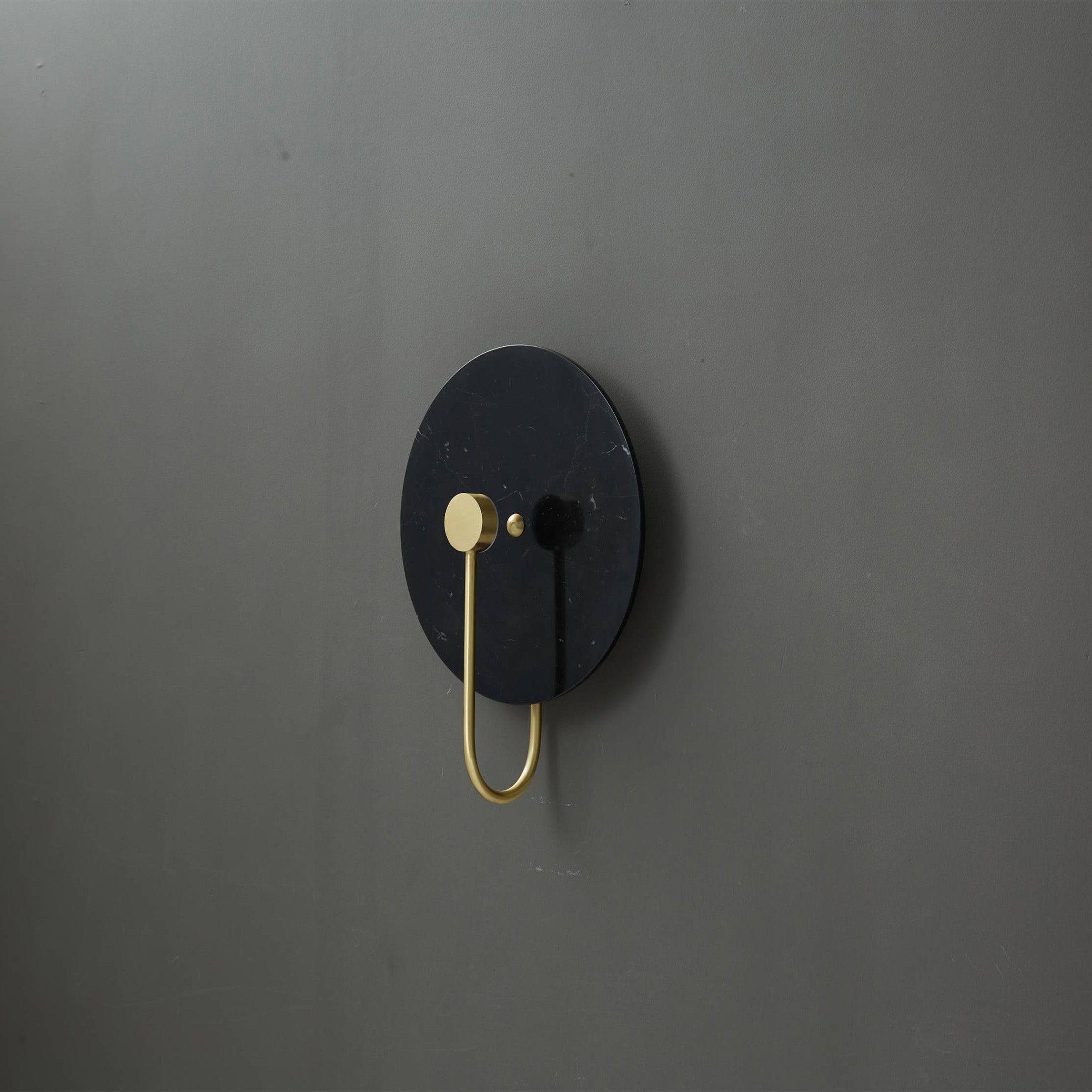 Black Marble Wall Lamp 6615-Bk -  Wall Lamps - ebarza Furniture UAE | Shop Modern Furniture in Abu Dhabi & Dubai - مفروشات ايبازرا في الامارات | تسوق اثاث عصري وديكورات مميزة في دبي وابوظبي