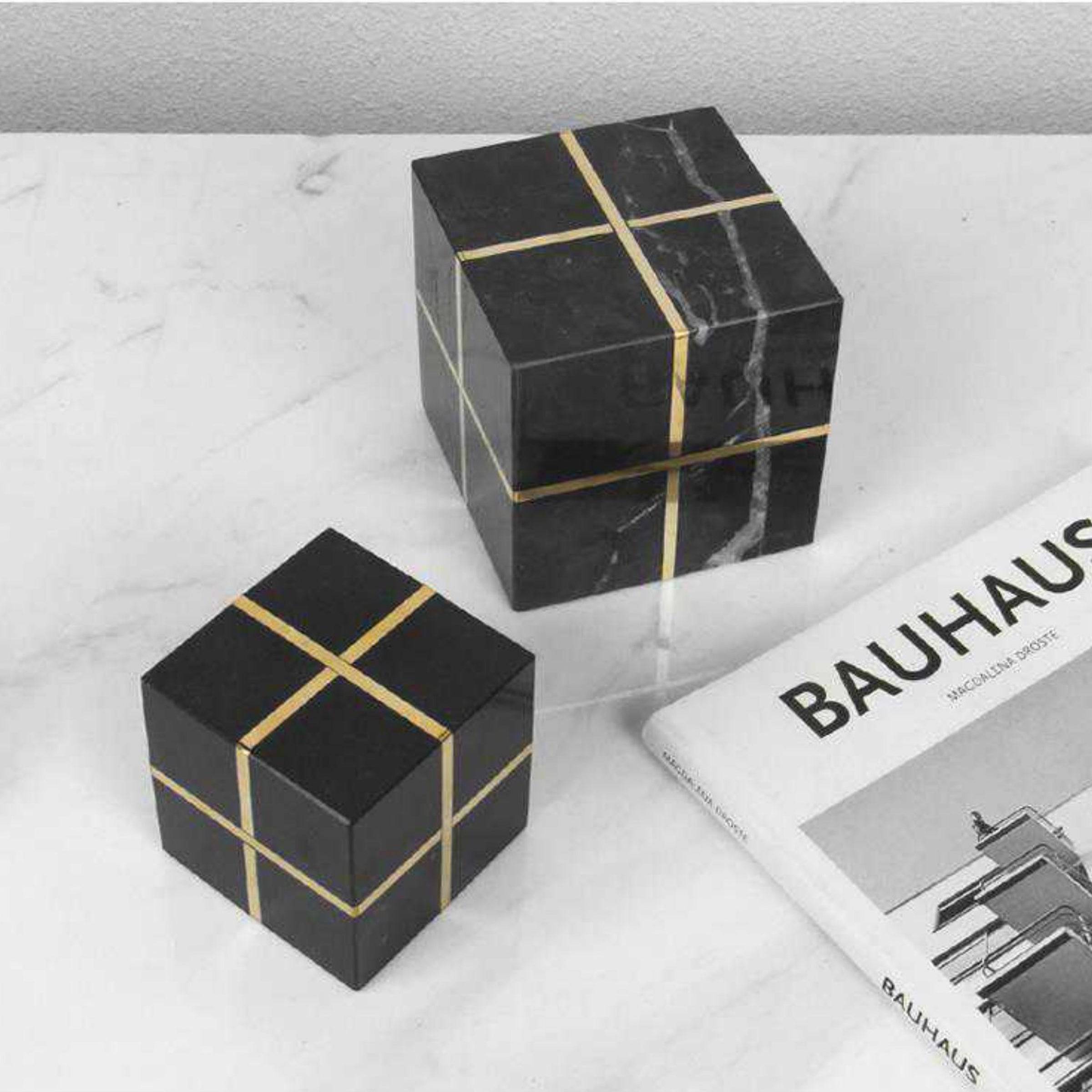 Black Natural Marble Decoration-B Fb-T1927B -  Home Decor Figurines | زخرفة رخام أسود طبيعي - ebarza Furniture UAE | Shop Modern Furniture in Abu Dhabi & Dubai - مفروشات ايبازرا في الامارات | تسوق اثاث عصري وديكورات مميزة في دبي وابوظبي