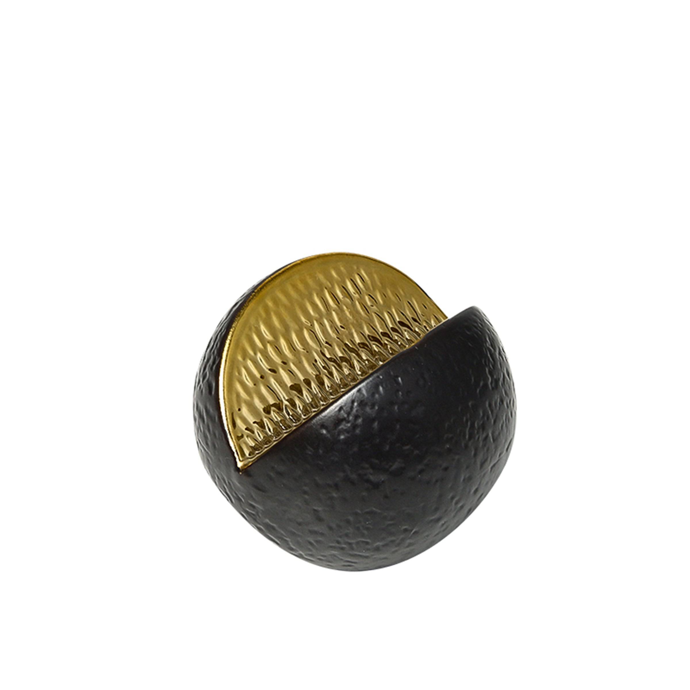 Black Orange Ornament -B Fa-D21087B -  Home Decor Figurines | ديكور برتقال باللون الاسود - ebarza Furniture UAE | Shop Modern Furniture in Abu Dhabi & Dubai - مفروشات ايبازرا في الامارات | تسوق اثاث عصري وديكورات مميزة في دبي وابوظبي