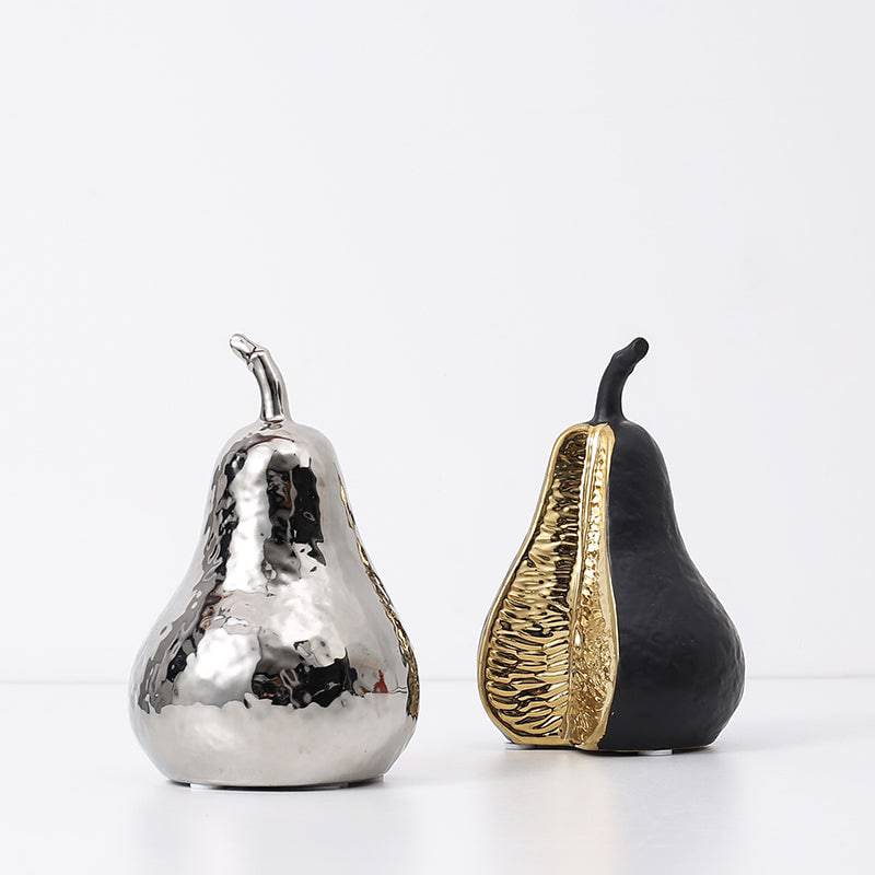 Black Pear Ornament -B Fa-D21088B -  Home Decor Figurines | ديكور الكمثرى باللون الاسود - ebarza Furniture UAE | Shop Modern Furniture in Abu Dhabi & Dubai - مفروشات ايبازرا في الامارات | تسوق اثاث عصري وديكورات مميزة في دبي وابوظبي