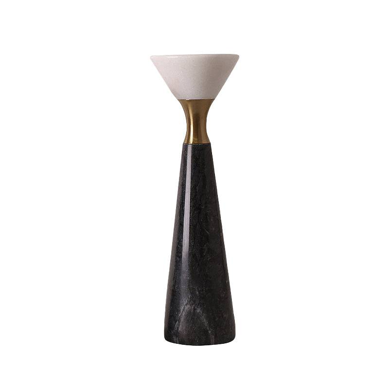 Black & White Candleholder-A Fb-T2009A -  Candle Holders | شمعدان أبيض وأسود - ebarza Furniture UAE | Shop Modern Furniture in Abu Dhabi & Dubai - مفروشات ايبازرا في الامارات | تسوق اثاث عصري وديكورات مميزة في دبي وابوظبي