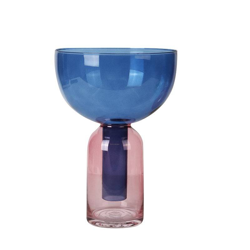 Blue Funnel Vase Fb-Zs2029B -  Vases | إناء القمع الأزرق - ebarza Furniture UAE | Shop Modern Furniture in Abu Dhabi & Dubai - مفروشات ايبازرا في الامارات | تسوق اثاث عصري وديكورات مميزة في دبي وابوظبي