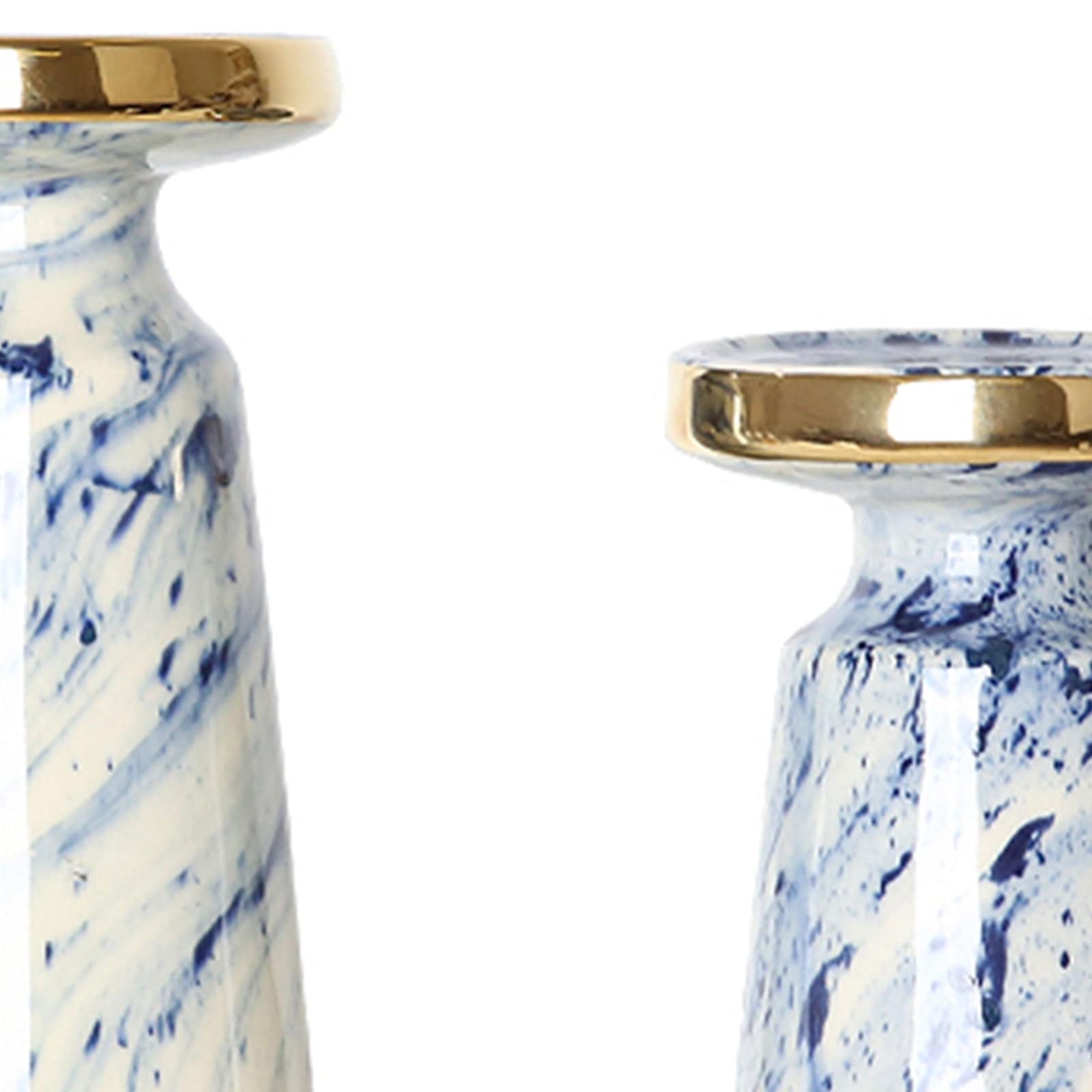 Blue Quicksand Candle Holder Fa-D1982A -  Candle Holders - ebarza Furniture UAE | Shop Modern Furniture in Abu Dhabi & Dubai - مفروشات ايبازرا في الامارات | تسوق اثاث عصري وديكورات مميزة في دبي وابوظبي