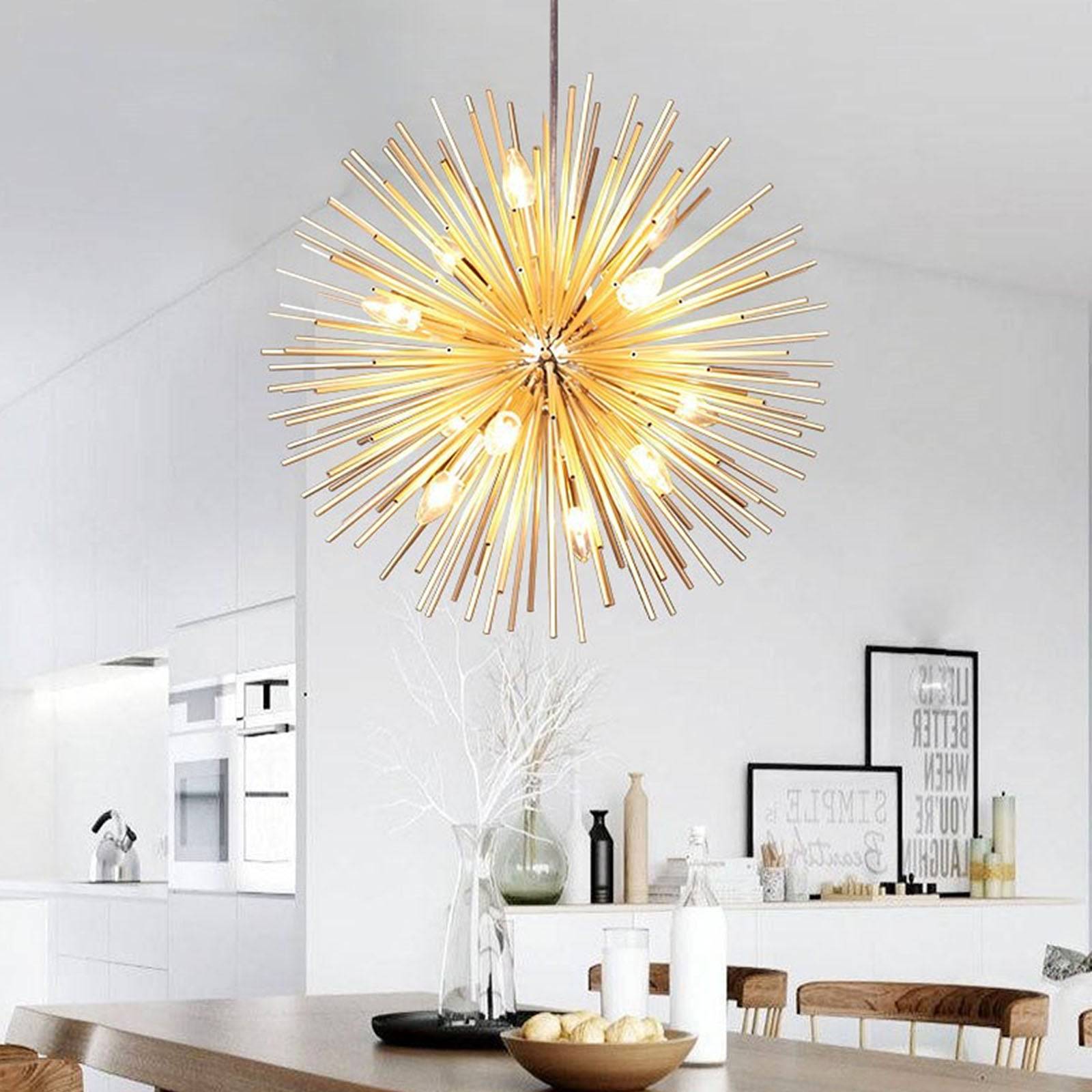 Boden 9 Heads Pendant Lamp Cy-New-024-G -  Pendant Lamps | مصباح معلق 8 رؤوس من بودين - ebarza Furniture UAE | Shop Modern Furniture in Abu Dhabi & Dubai - مفروشات ايبازرا في الامارات | تسوق اثاث عصري وديكورات مميزة في دبي وابوظبي