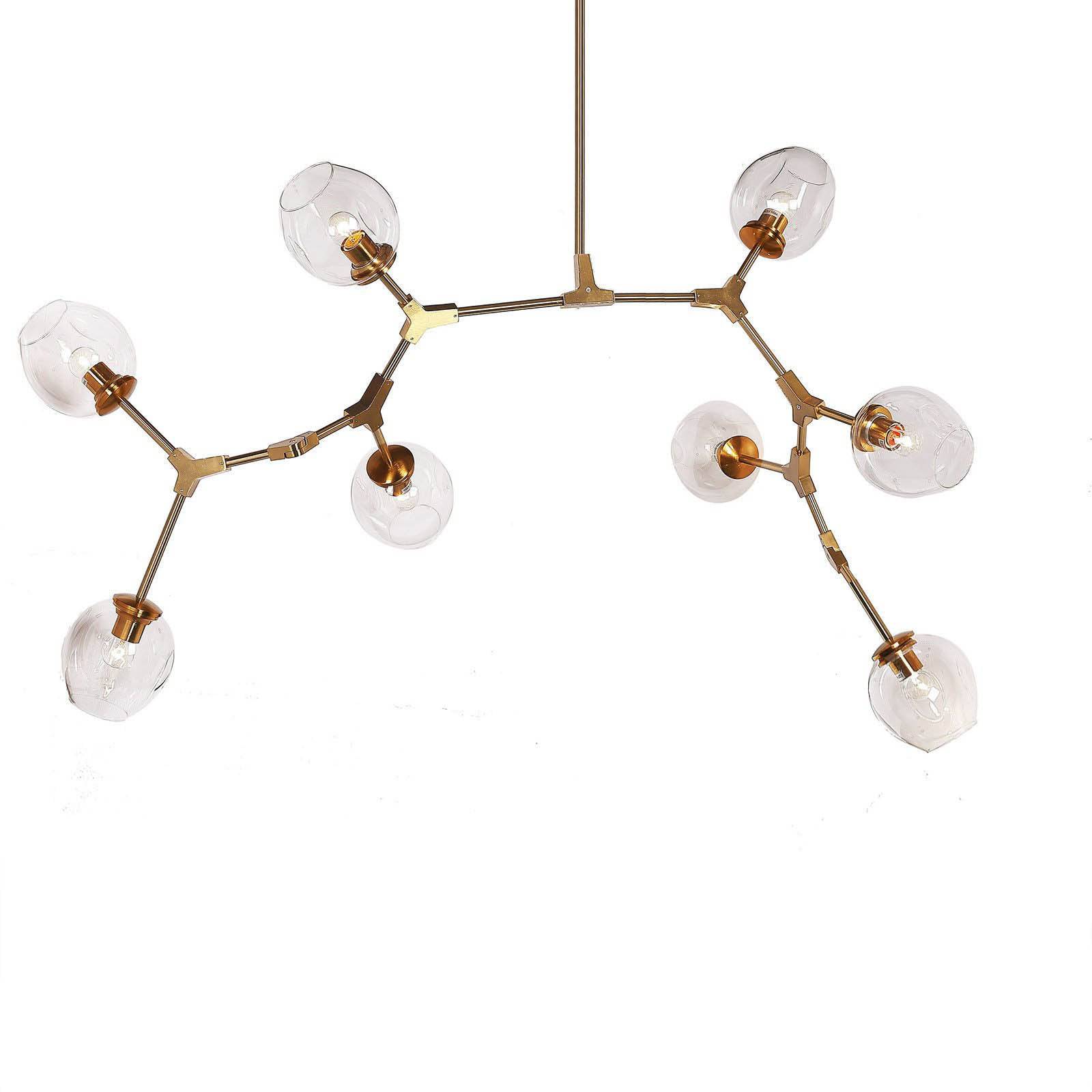 Branch 8 Bubble Chandelier Cy-Dd-275-8G -  Pendant Lamps - ebarza Furniture UAE | Shop Modern Furniture in Abu Dhabi & Dubai - مفروشات ايبازرا في الامارات | تسوق اثاث عصري وديكورات مميزة في دبي وابوظبي