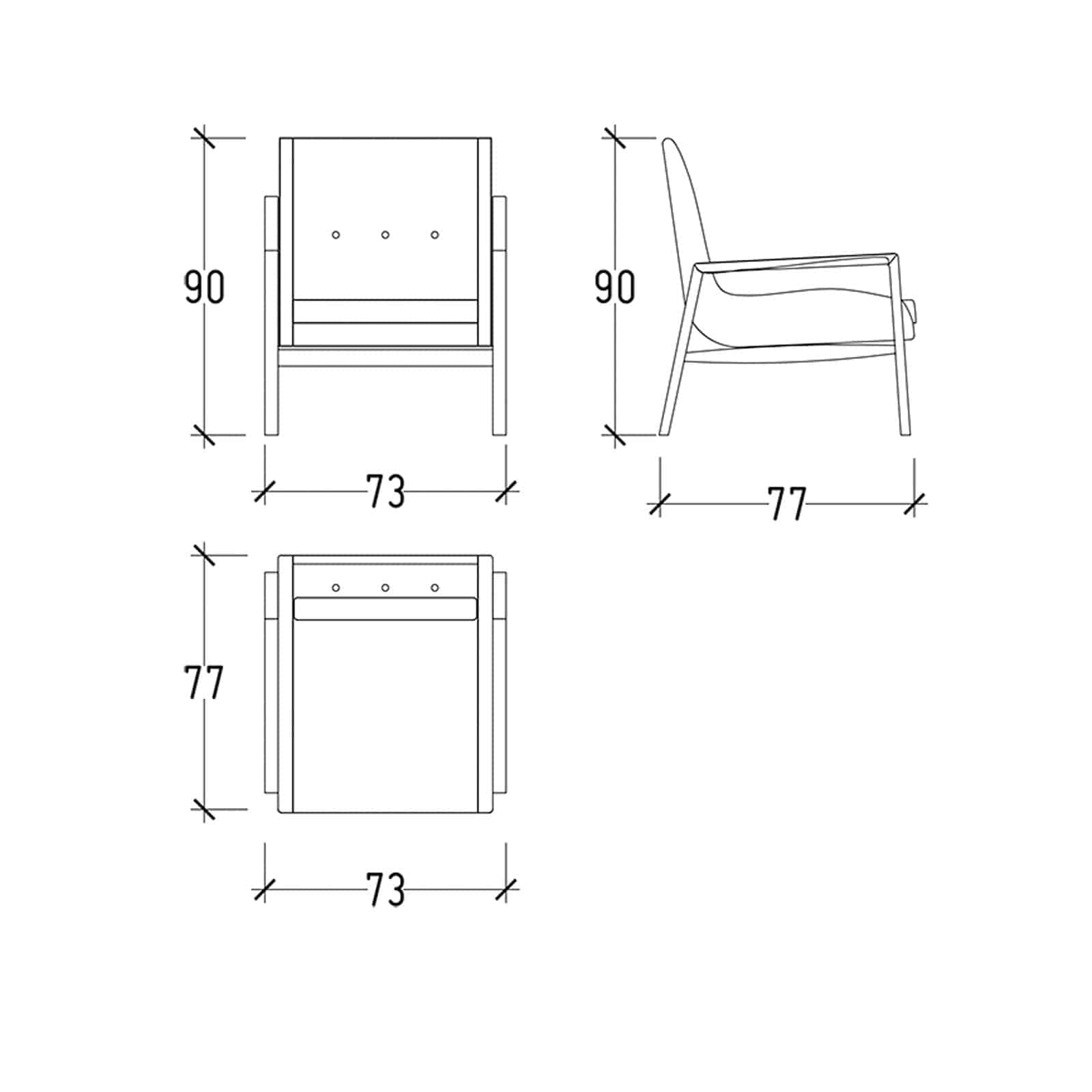 Bronx Lounge Chair Bronx-001 -  Lounge Chairs | كرسي صالة برونكس - ebarza Furniture UAE | Shop Modern Furniture in Abu Dhabi & Dubai - مفروشات ايبازرا في الامارات | تسوق اثاث عصري وديكورات مميزة في دبي وابوظبي