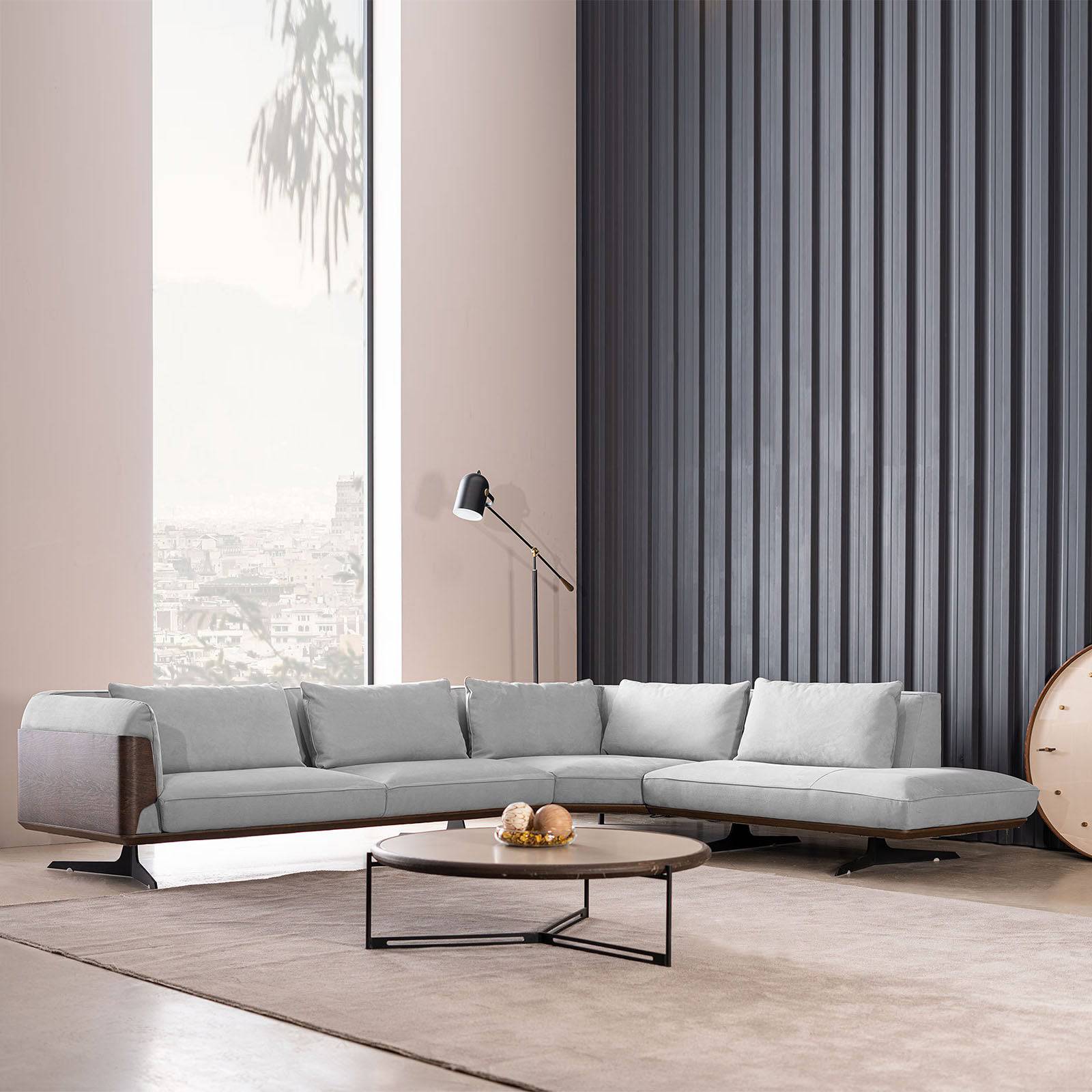 Brooklyn / GAMMA Corner Sofa Brcorner001 -  Sofas - ebarza Furniture UAE | Shop Modern Furniture in Abu Dhabi & Dubai - مفروشات ايبازرا في الامارات | تسوق اثاث عصري وديكورات مميزة في دبي وابوظبي