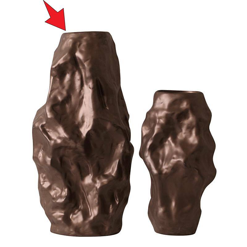 Brown Irregular Vase-A Fa-D2066A -  Vases - ebarza Furniture UAE | Shop Modern Furniture in Abu Dhabi & Dubai - مفروشات ايبازرا في الامارات | تسوق اثاث عصري وديكورات مميزة في دبي وابوظبي