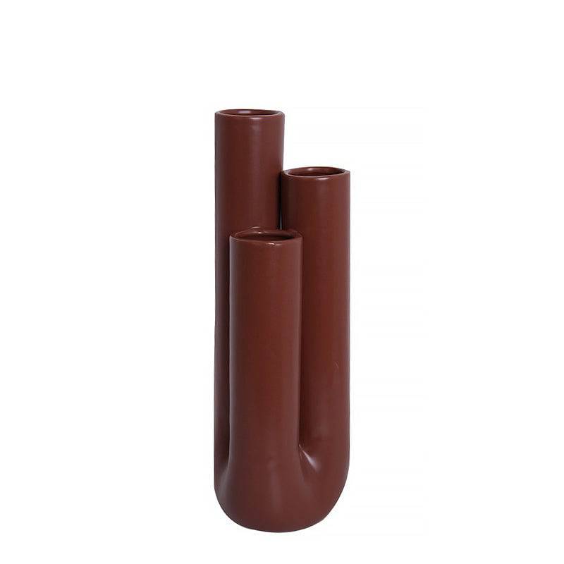 Brown Pipe Ceramic Decoration Fa-D2101A -  Home Decor Figurines | زخرفة الأنابيب الخزفية البني - ebarza Furniture UAE | Shop Modern Furniture in Abu Dhabi & Dubai - مفروشات ايبازرا في الامارات | تسوق اثاث عصري وديكورات مميزة في دبي وابوظبي