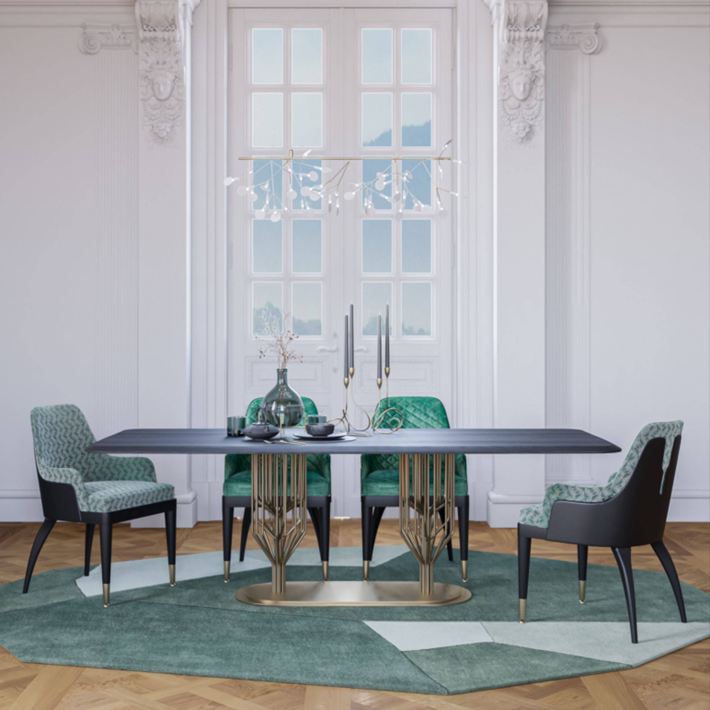 Bug Dining Table Bug-240 -  Dining Tables | طاولة طعام 240 بق - ebarza Furniture UAE | Shop Modern Furniture in Abu Dhabi & Dubai - مفروشات ايبازرا في الامارات | تسوق اثاث عصري وديكورات مميزة في دبي وابوظبي