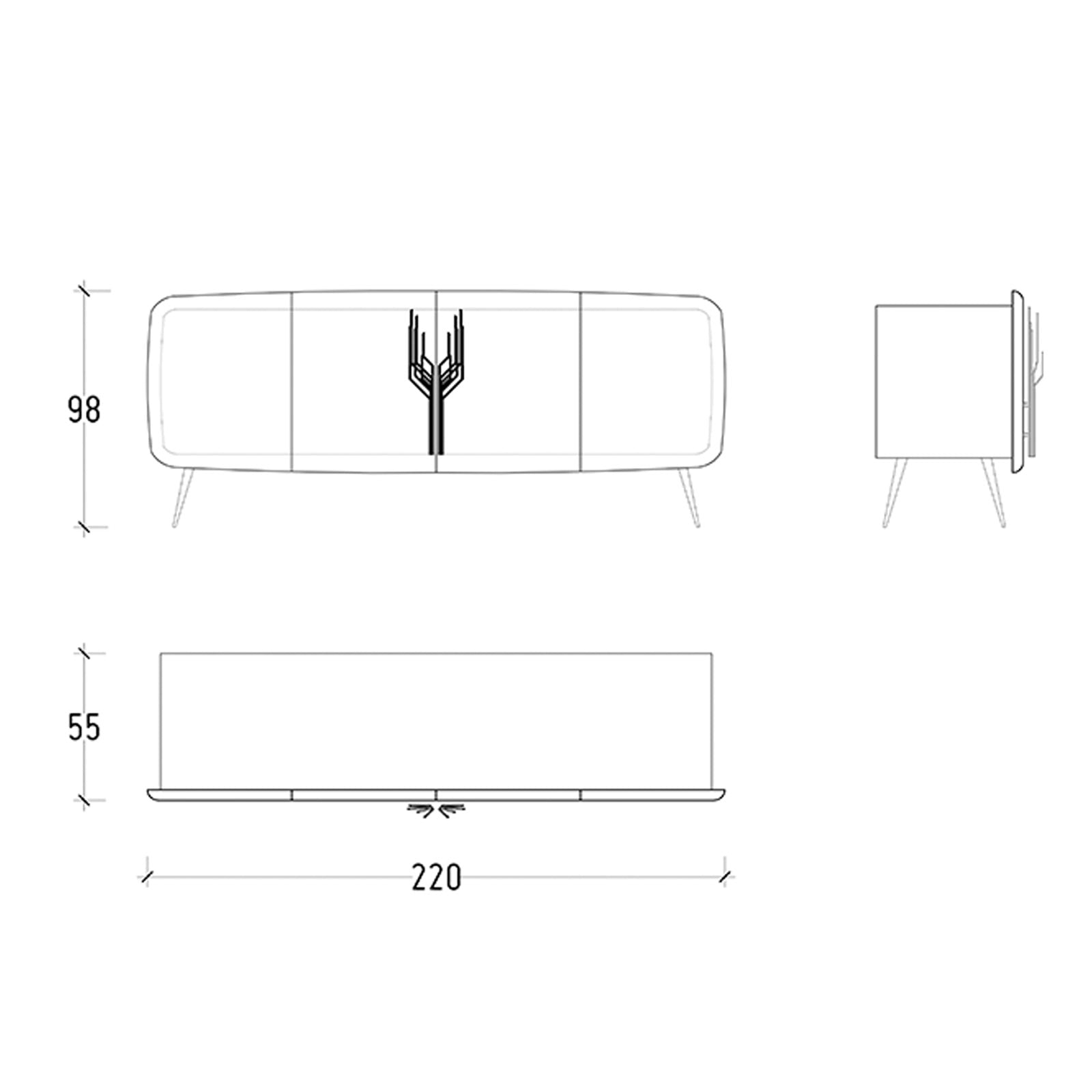 Bug Sideboard Bug-Con -  Sideboards | دولاب جانبي بق - ebarza Furniture UAE | Shop Modern Furniture in Abu Dhabi & Dubai - مفروشات ايبازرا في الامارات | تسوق اثاث عصري وديكورات مميزة في دبي وابوظبي