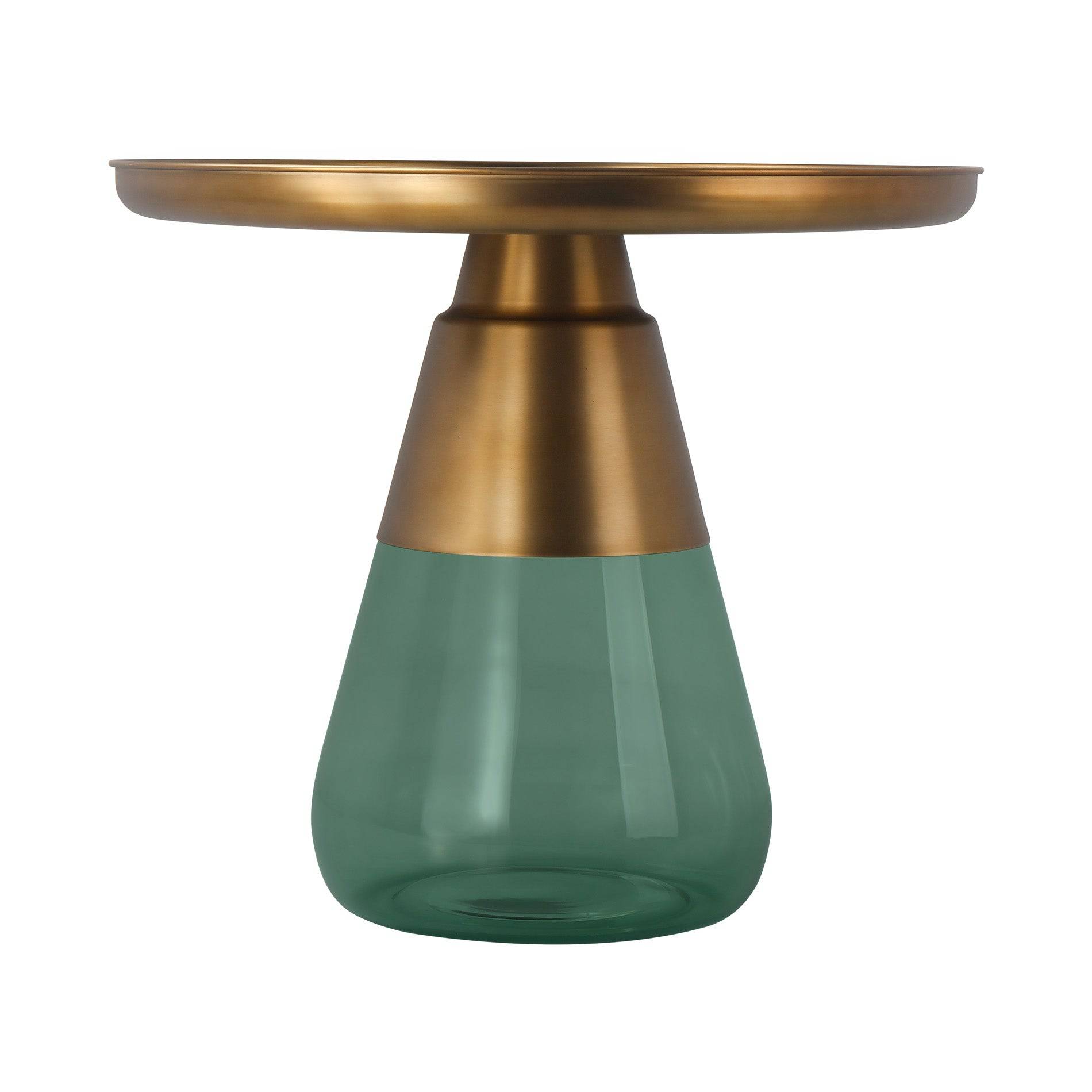 Casablanca Coffee Table Ct8486-60-Brass+Green -  Coffee Tables | طاولة قهوة كازابلانكا - ebarza Furniture UAE | Shop Modern Furniture in Abu Dhabi & Dubai - مفروشات ايبازرا في الامارات | تسوق اثاث عصري وديكورات مميزة في دبي وابوظبي