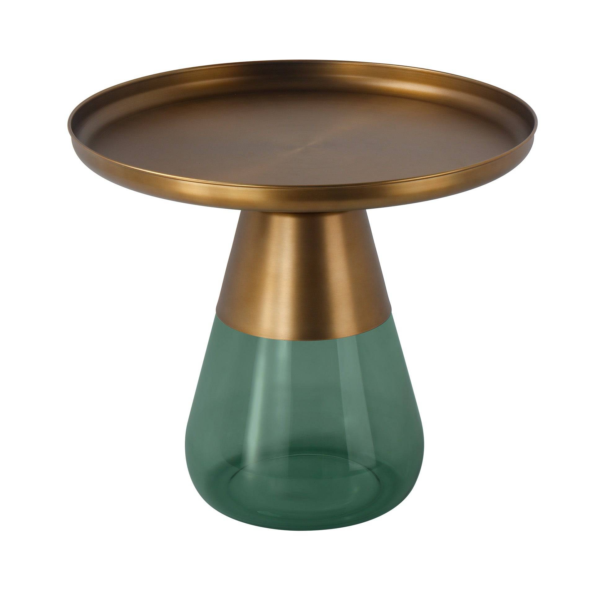 Casablanca Coffee Table Ct8486-60-Brass+Green -  Coffee Tables | طاولة قهوة كازابلانكا - ebarza Furniture UAE | Shop Modern Furniture in Abu Dhabi & Dubai - مفروشات ايبازرا في الامارات | تسوق اثاث عصري وديكورات مميزة في دبي وابوظبي