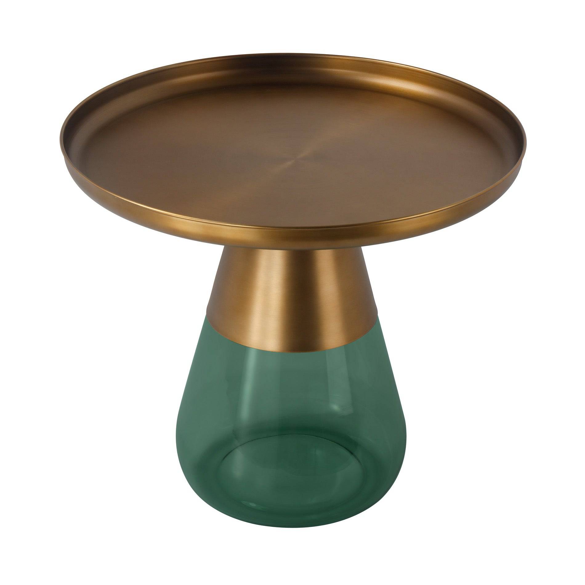 Casablanca Coffee Table Ct8486-60-Brass+Green -  Coffee Tables | طاولة قهوة كازابلانكا - ebarza Furniture UAE | Shop Modern Furniture in Abu Dhabi & Dubai - مفروشات ايبازرا في الامارات | تسوق اثاث عصري وديكورات مميزة في دبي وابوظبي