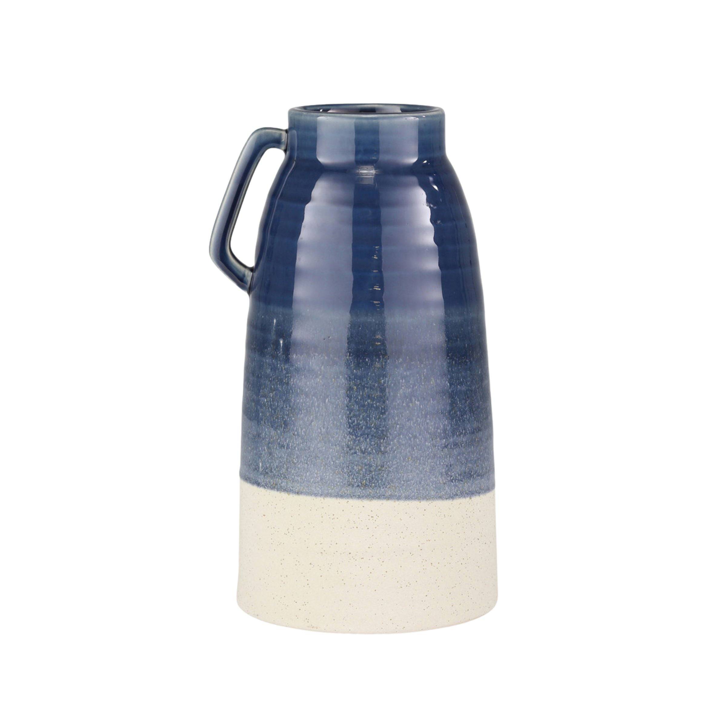 Ceramic Handled Vase, 33Cm 14022-01 -  Vases | مزهرية سيراميك بيد ، 33 سم - ebarza Furniture UAE | Shop Modern Furniture in Abu Dhabi & Dubai - مفروشات ايبازرا في الامارات | تسوق اثاث عصري وديكورات مميزة في دبي وابوظبي