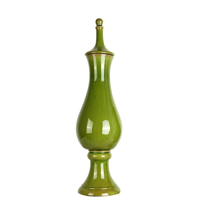 Ceramic Jar Vase Fl-D372 -  Vases | مزهرية سيراميك - ebarza Furniture UAE | Shop Modern Furniture in Abu Dhabi & Dubai - مفروشات ايبازرا في الامارات | تسوق اثاث عصري وديكورات مميزة في دبي وابوظبي