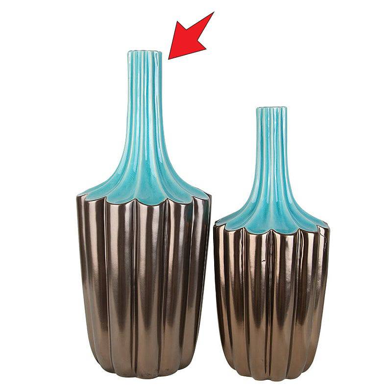 Ceramic Vase Fa-D1838A -  Vases - ebarza Furniture UAE | Shop Modern Furniture in Abu Dhabi & Dubai - مفروشات ايبازرا في الامارات | تسوق اثاث عصري وديكورات مميزة في دبي وابوظبي