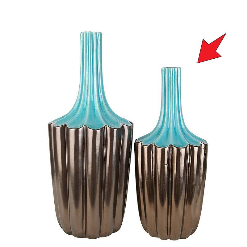 Ceramic Vase Fa-D1838B -  Vases - ebarza Furniture UAE | Shop Modern Furniture in Abu Dhabi & Dubai - مفروشات ايبازرا في الامارات | تسوق اثاث عصري وديكورات مميزة في دبي وابوظبي